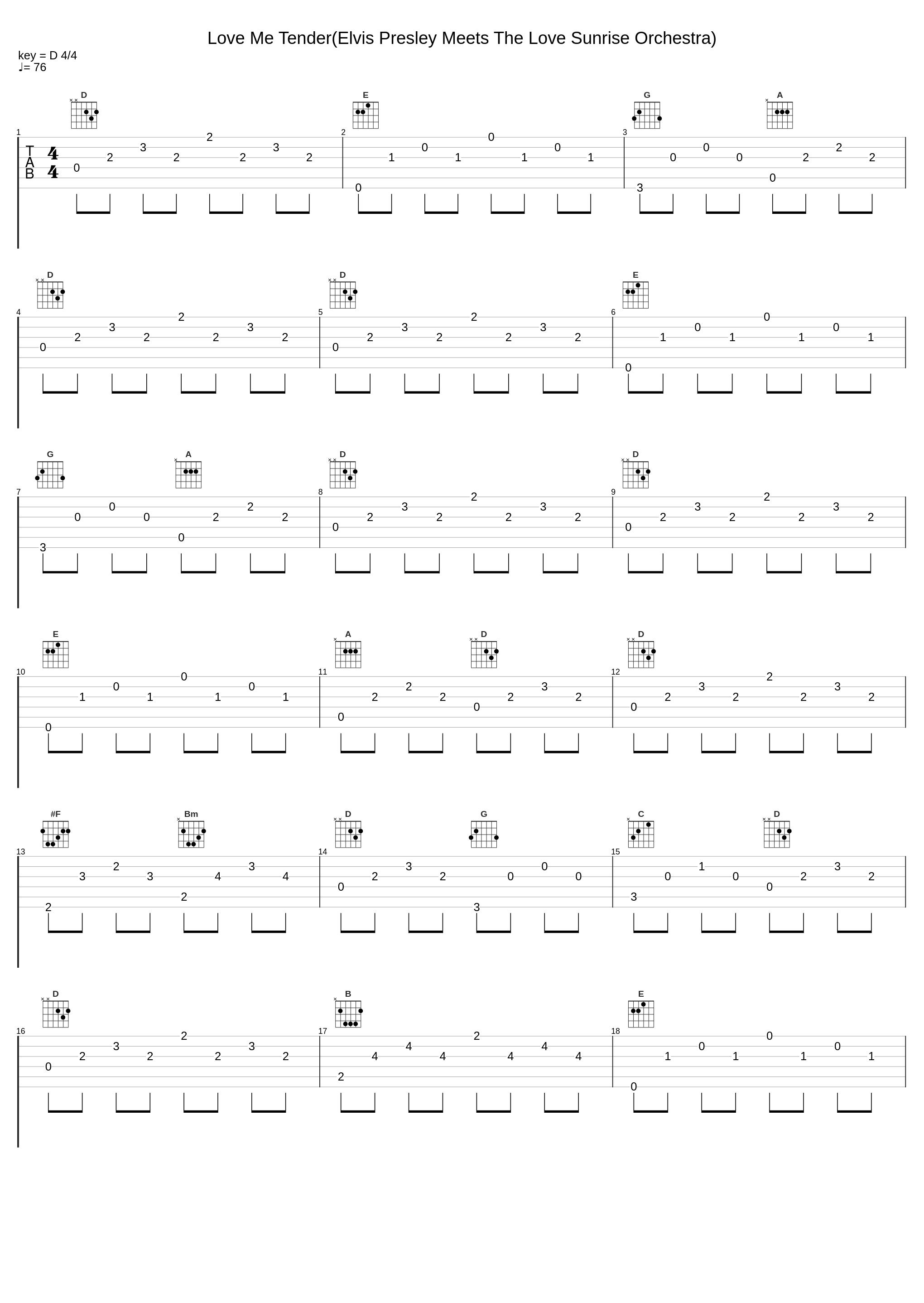 Love Me Tender(Elvis Presley Meets The Love Sunrise Orchestra)_Elvis Presley,The Love Sunrise Orchestra_1