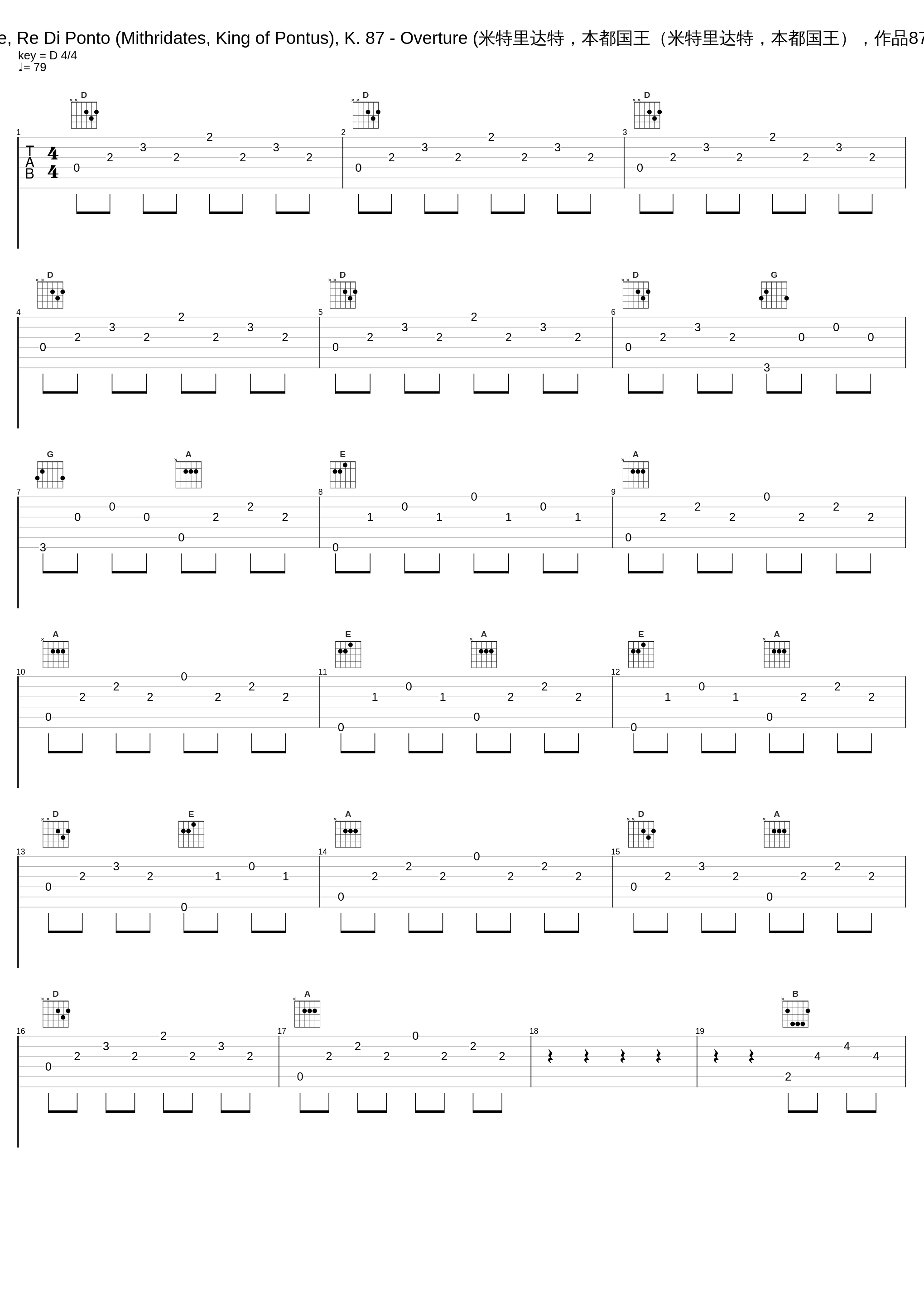 Mitridate, Re Di Ponto (Mithridates, King of Pontus), K. 87 - Overture (米特里达特,本都国王(米特里达特,本都国王),作品87 - 序曲)_Wurttemberg Chamber Orchestra,Gunter Kehr_1