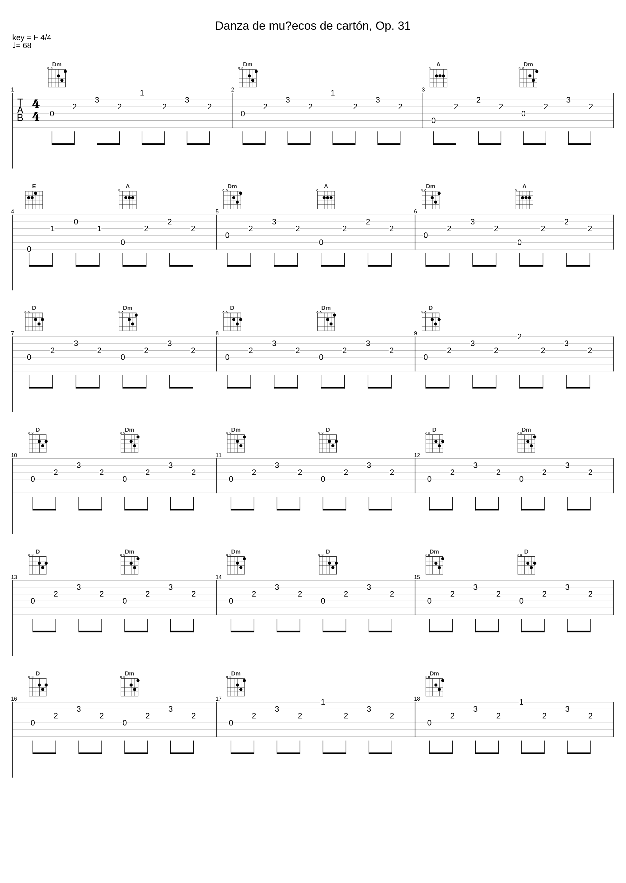 Danza de muñecos de cartón, Op. 31_Daniel Fortea_1