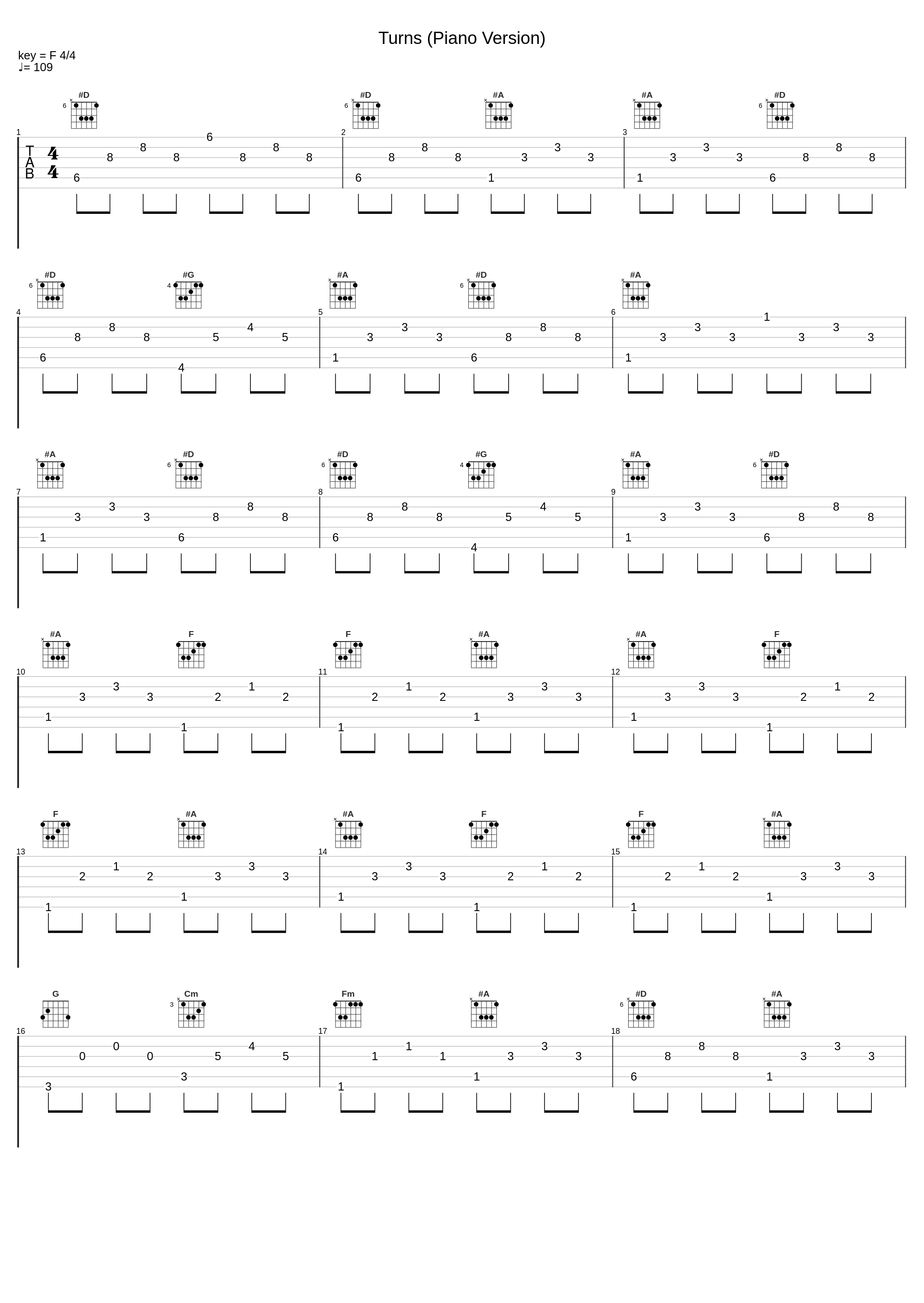 Turns (Piano Version)_Andrew Holdsworth,Charlie Brown_1