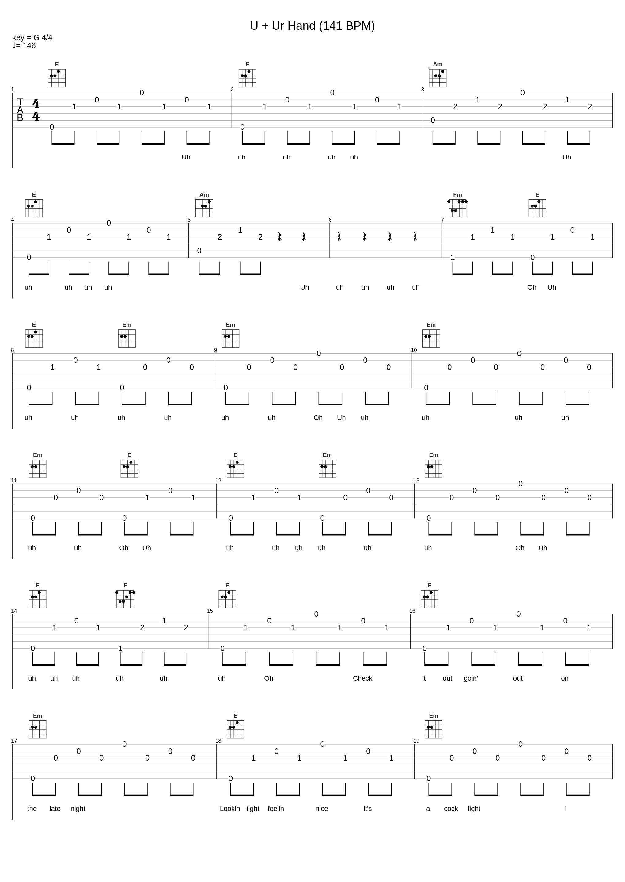 U + Ur Hand (141 BPM)_Jess_1