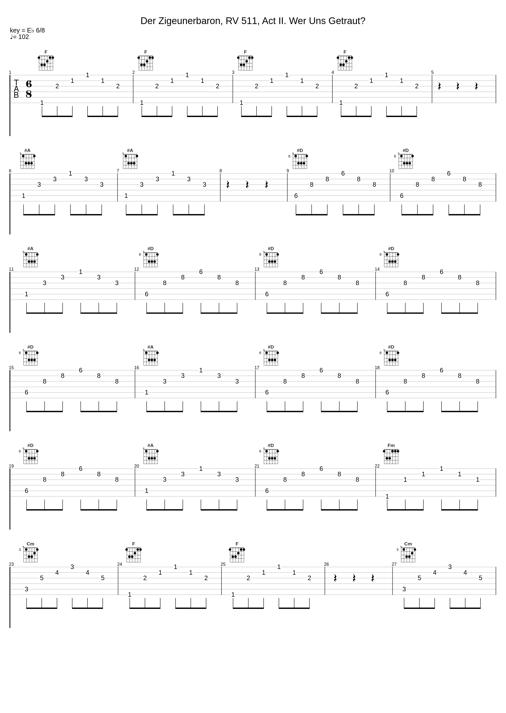 Der Zigeunerbaron, RV 511, Act II. Wer Uns Getraut?_Philharmonia Orchestra,Otto Ackermann_1