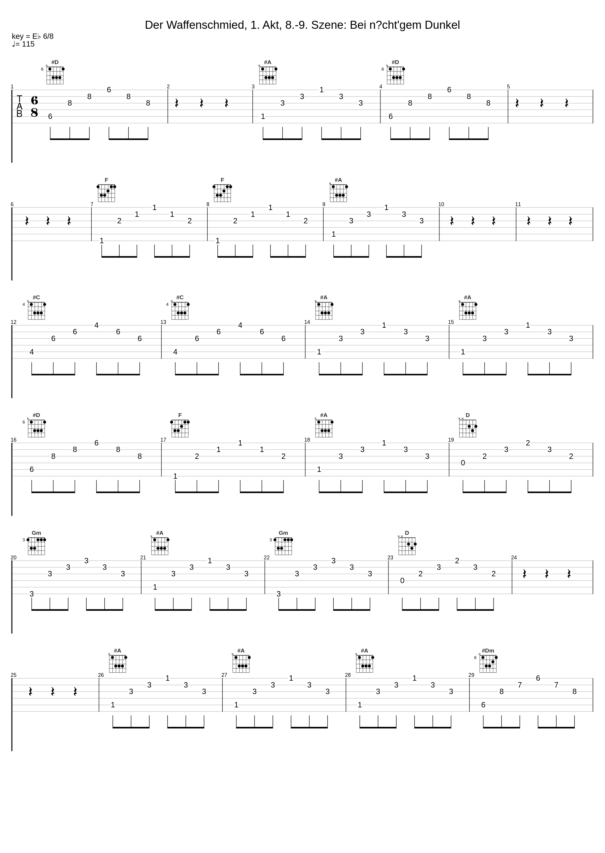 Der Waffenschmied, 1. Akt, 8.-9. Szene: Bei nächt'gem Dunkel_Hermann Prey,Kurt Böhme,Lotte Schädle,Gerhard Unger_1