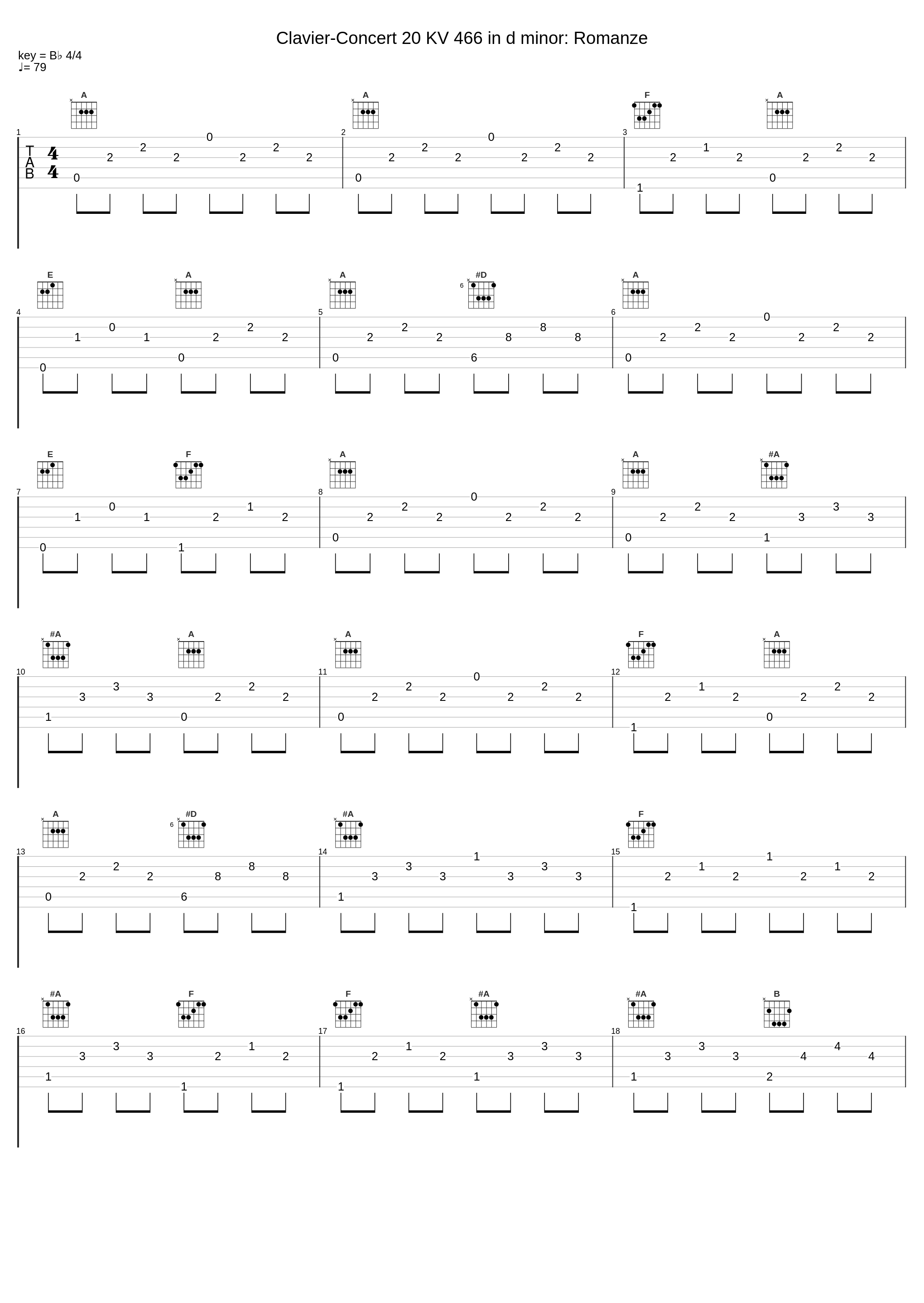 Clavier-Concert 20 KV 466 in d minor: Romanze_Anima Eterna,Jos Van Immerseel,Wolfgang Amadeus Mozart_1