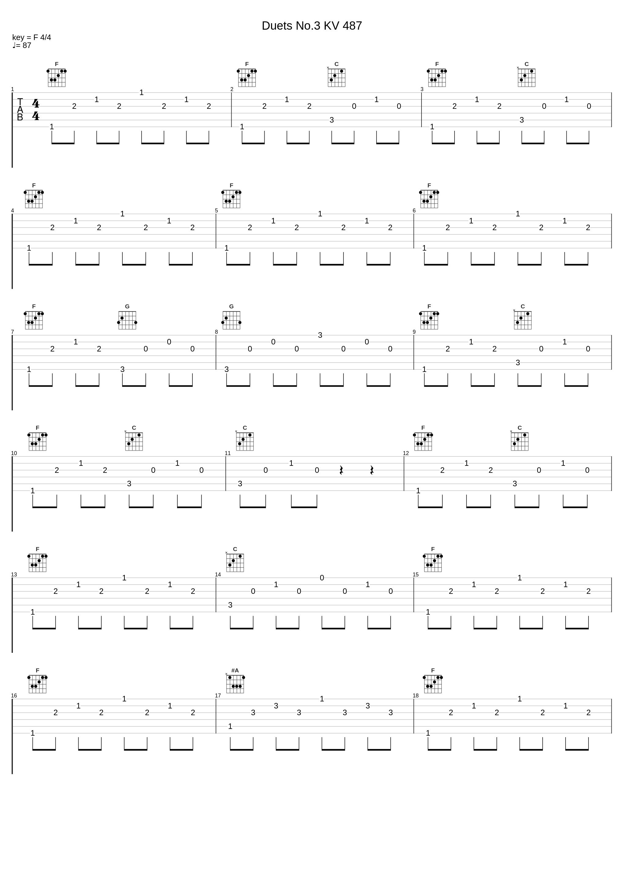 Duets No.3 KV 487_Wolfgang Amadeus Mozart,Nologo_1