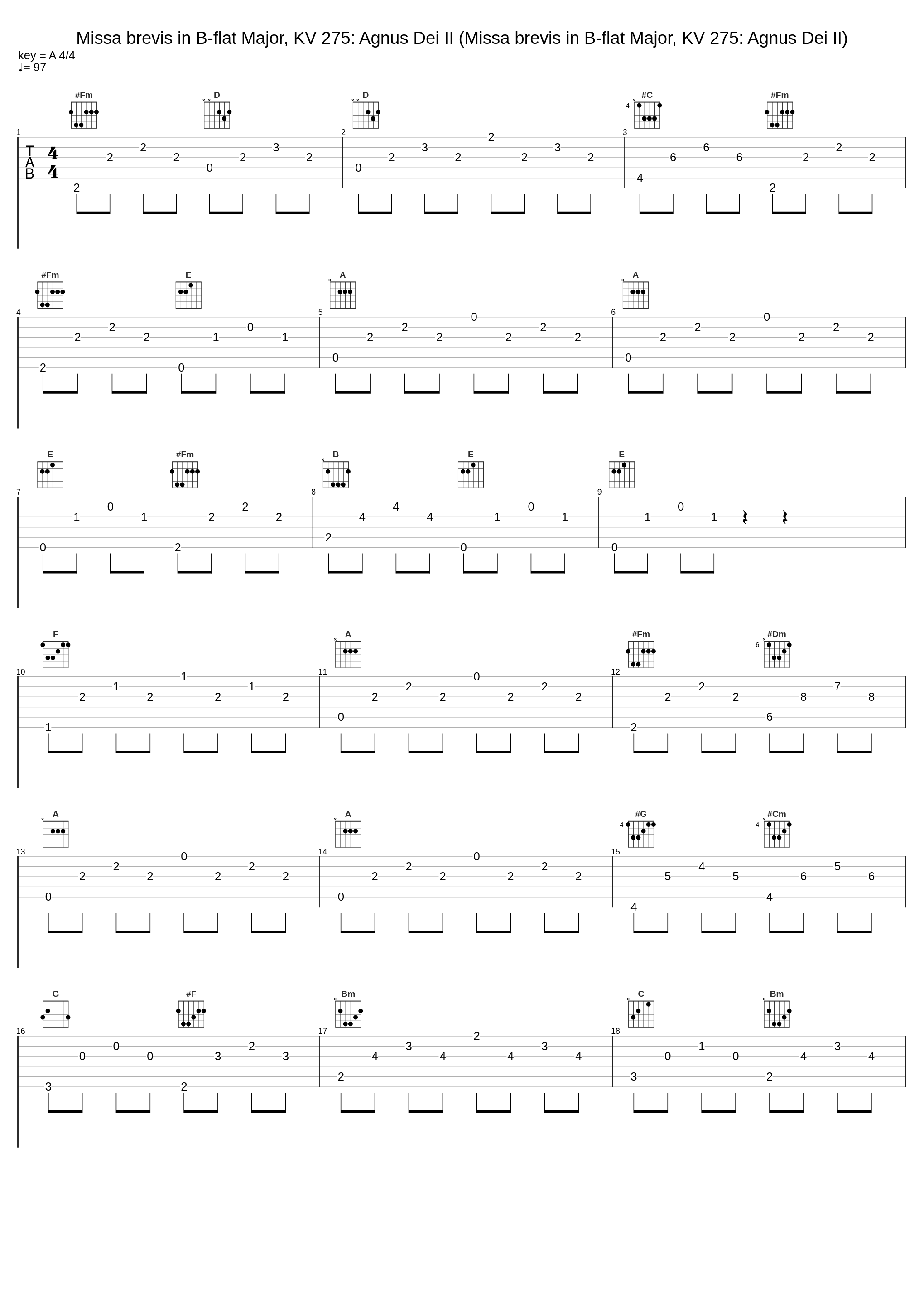 Missa brevis in B-flat Major, KV 275: Agnus Dei II (Missa brevis in B-flat Major, KV 275: Agnus Dei II)_Giovanni Acciai,Wolfgang Amadeus Mozart,Collegium Vocale,Nova Ars Cantandi_1