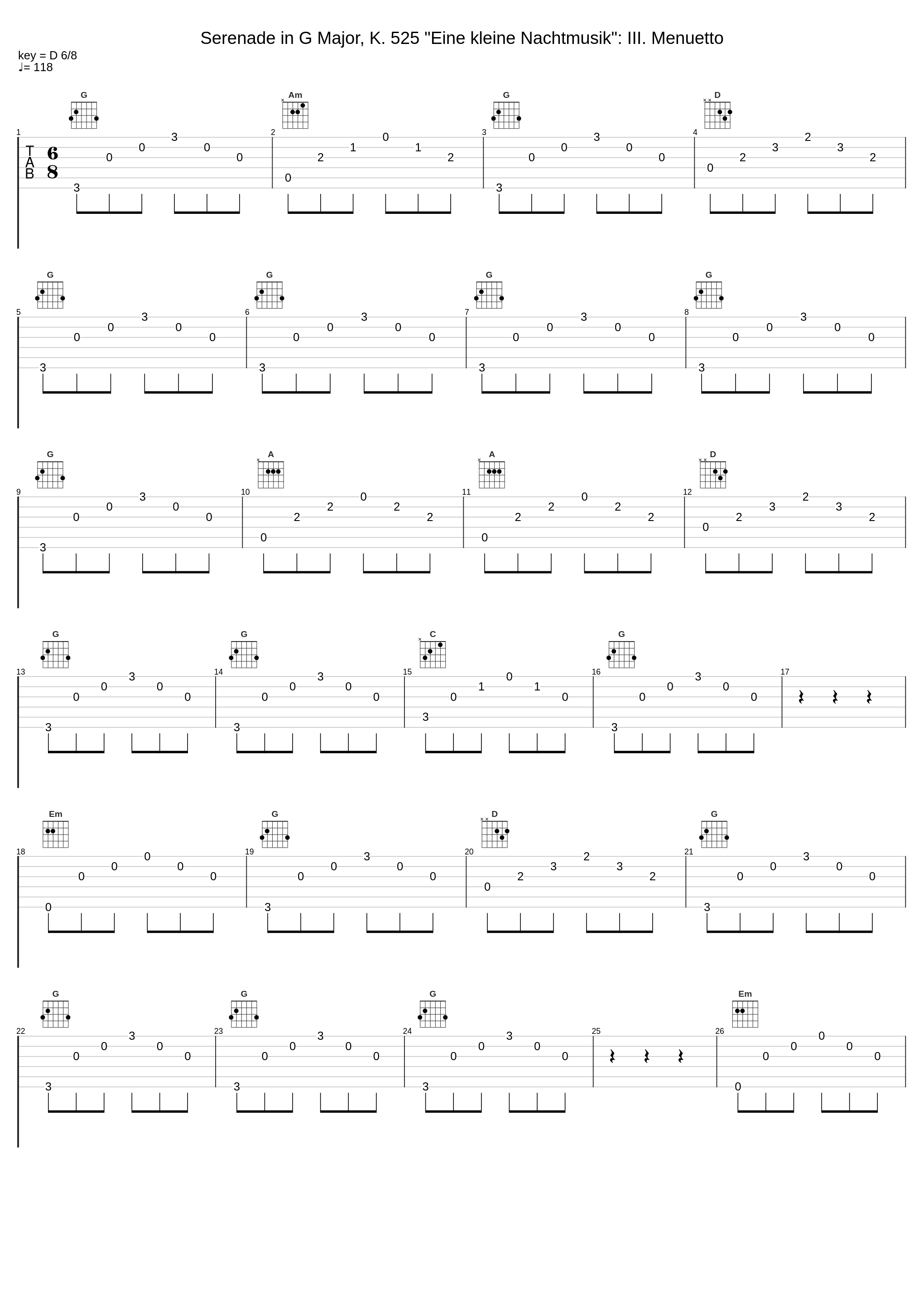 Serenade in G Major, K. 525 "Eine kleine Nachtmusik": III. Menuetto_Wolfgang Amadeus Mozart,Alfred Scholz,Camerata Slavonica_1