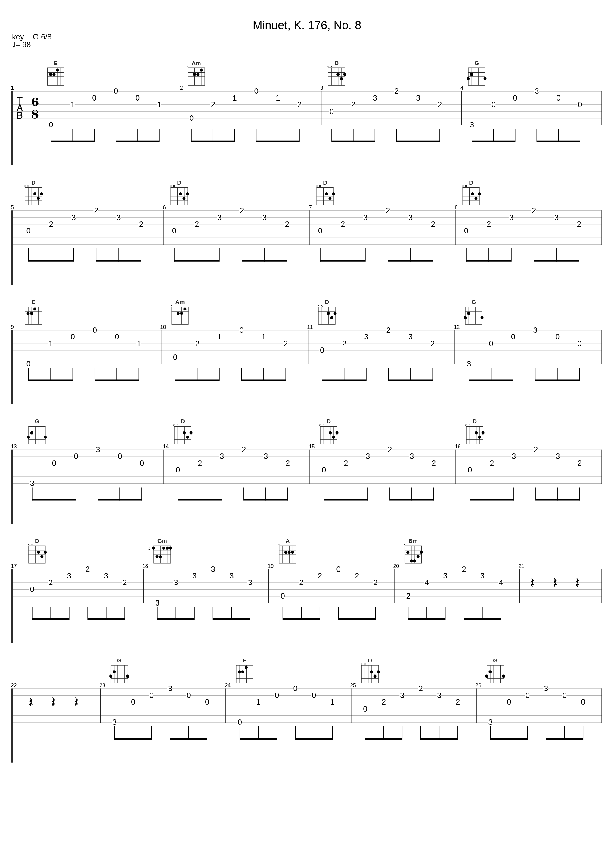 Minuet, K. 176, No. 8_Wolfgang Amadeus Mozart,Nologo_1