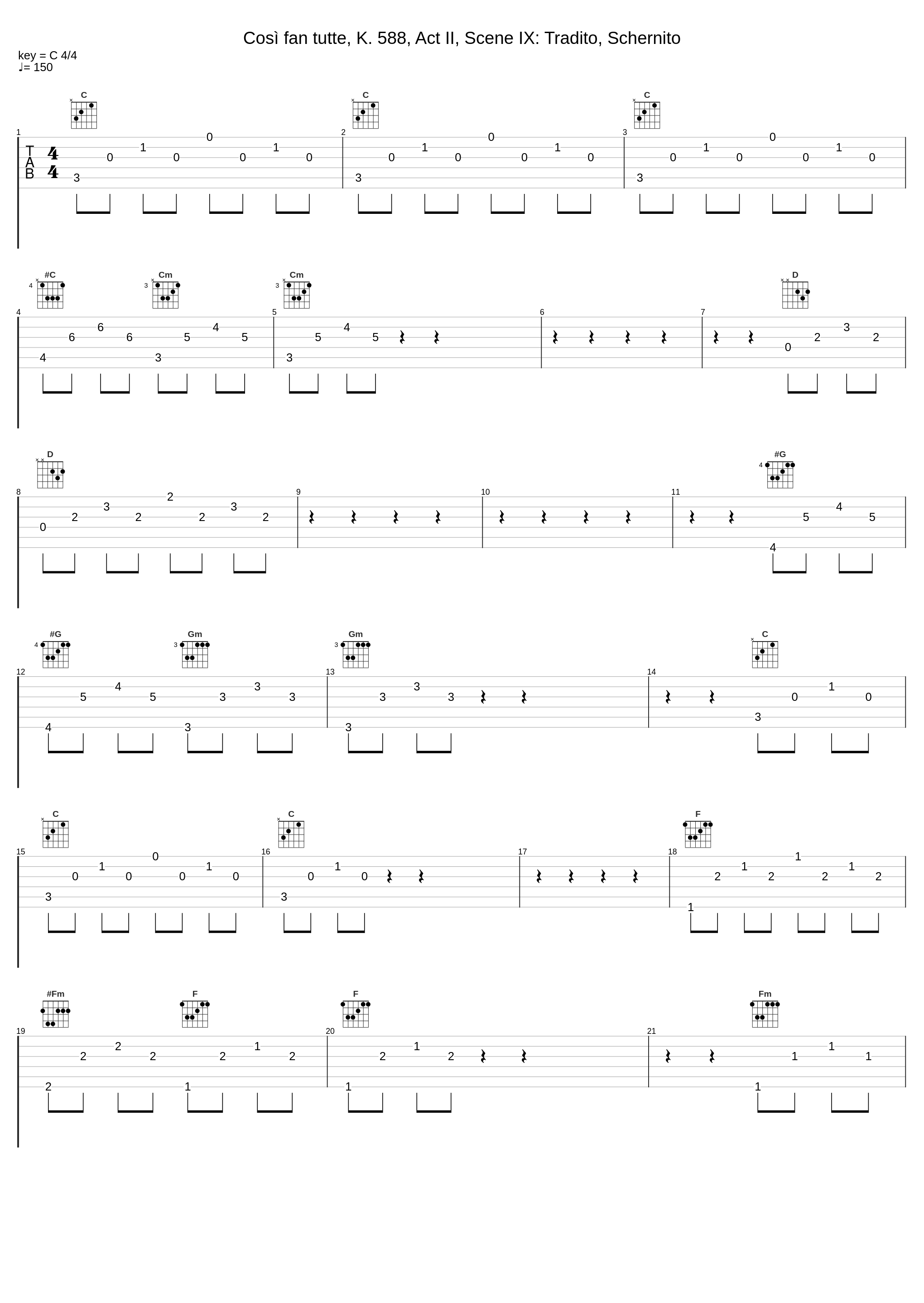 Così fan tutte, K. 588, Act II, Scene IX: Tradito, Schernito_Wolfgang Amadeus Mozart,Gedda, Nicolai_1