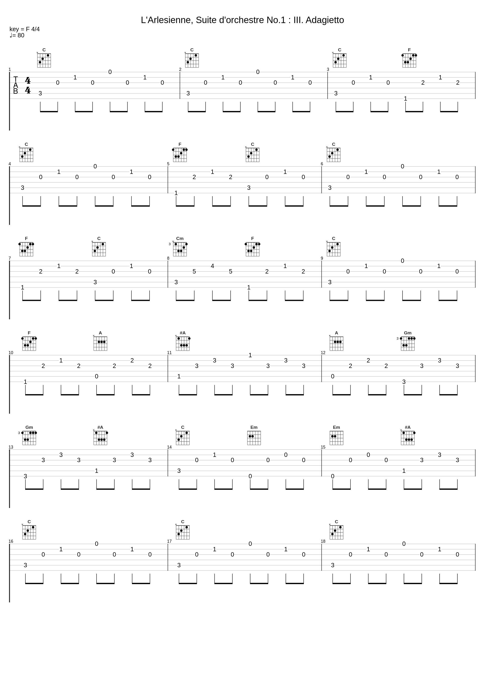 L'Arlesienne, Suite d'orchestre No.1 : III.  Adagietto_Ernest Ansermet,Georges Bizet,L'Orchestre de la Suisse Romande_1