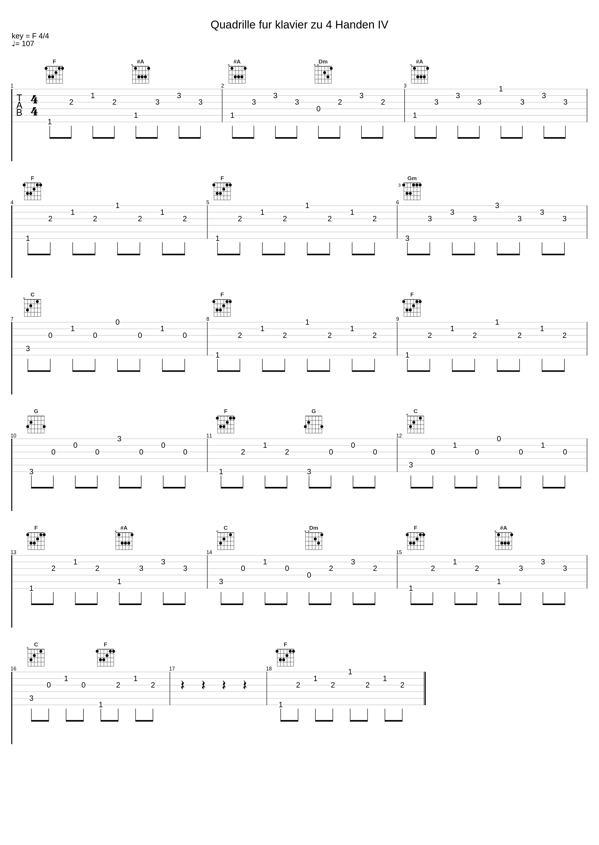 Quadrille fur klavier zu 4 Handen IV_Anton Bruckner_1