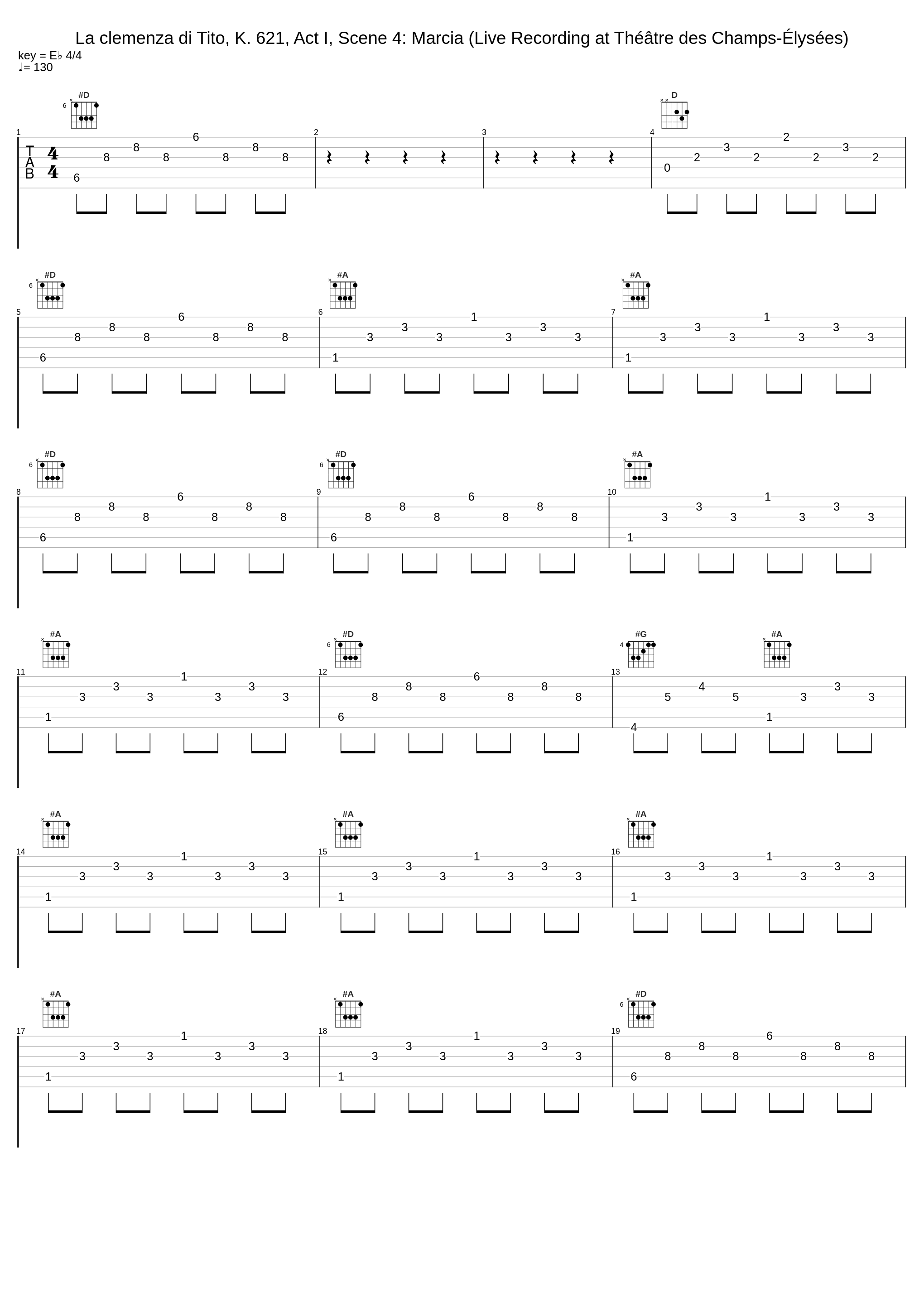 La clemenza di Tito, K. 621, Act I, Scene 4: Marcia (Live Recording at Théâtre des Champs-Élysées)_Le Cercle De L'Harmonie,Jérémie Rhorer,Wolfgang Amadeus Mozart_1