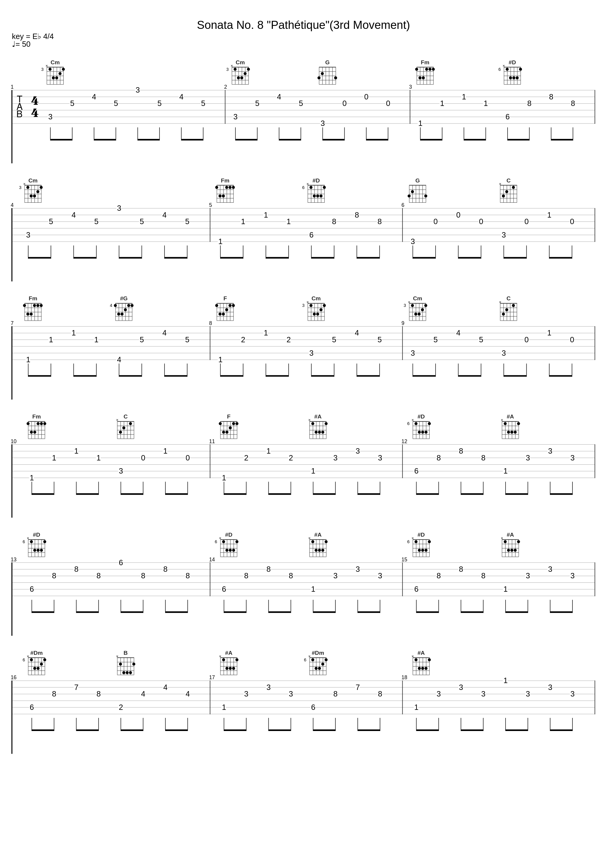 Sonata No. 8 "Pathétique"(3rd Movement)_Ludwig van Beethoven,Nologo_1