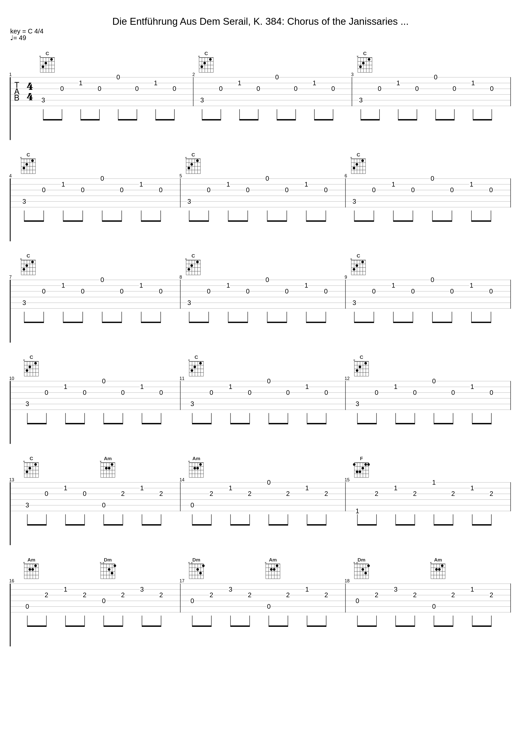 Die Entführung Aus Dem Serail, K. 384: Chorus of the Janissaries ..._Wolfgang Amadeus Mozart_1