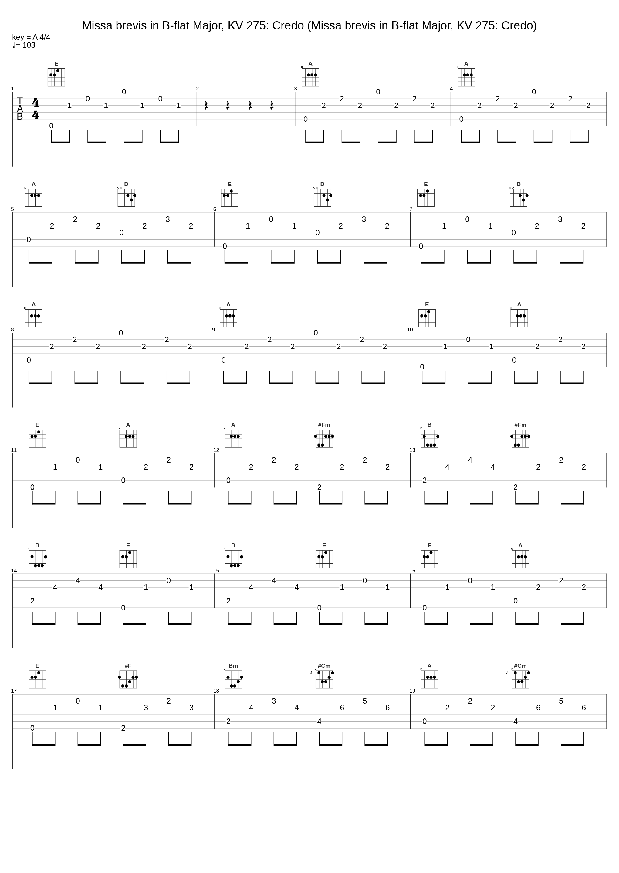 Missa brevis in B-flat Major, KV 275: Credo (Missa brevis in B-flat Major, KV 275: Credo)_Giovanni Acciai,Wolfgang Amadeus Mozart,Collegium Vocale,Nova Ars Cantandi_1