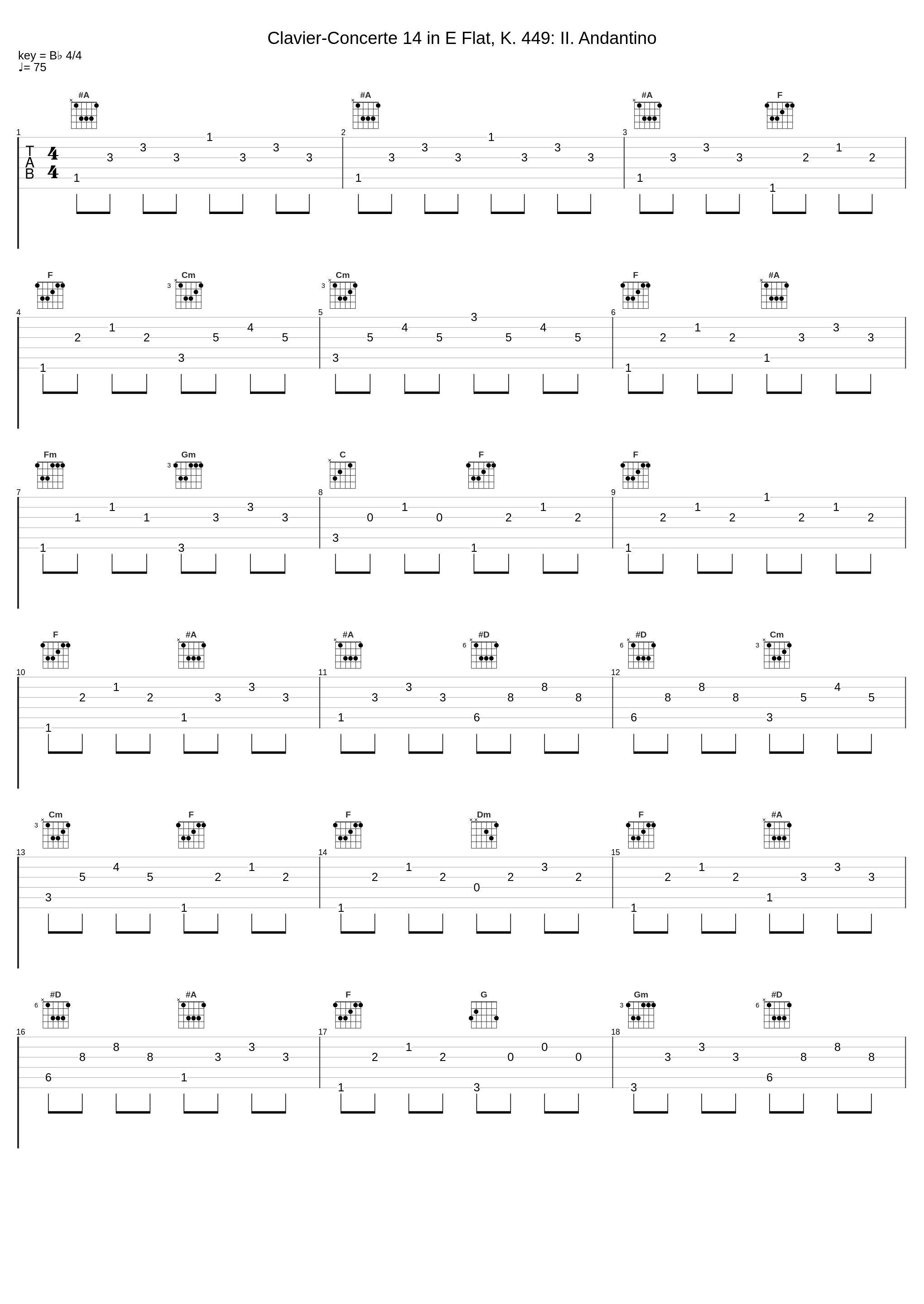 Clavier-Concerte 14 in E Flat, K. 449: II. Andantino_Anima Eterna,Jos Van Immerseel,Wolfgang Amadeus Mozart_1