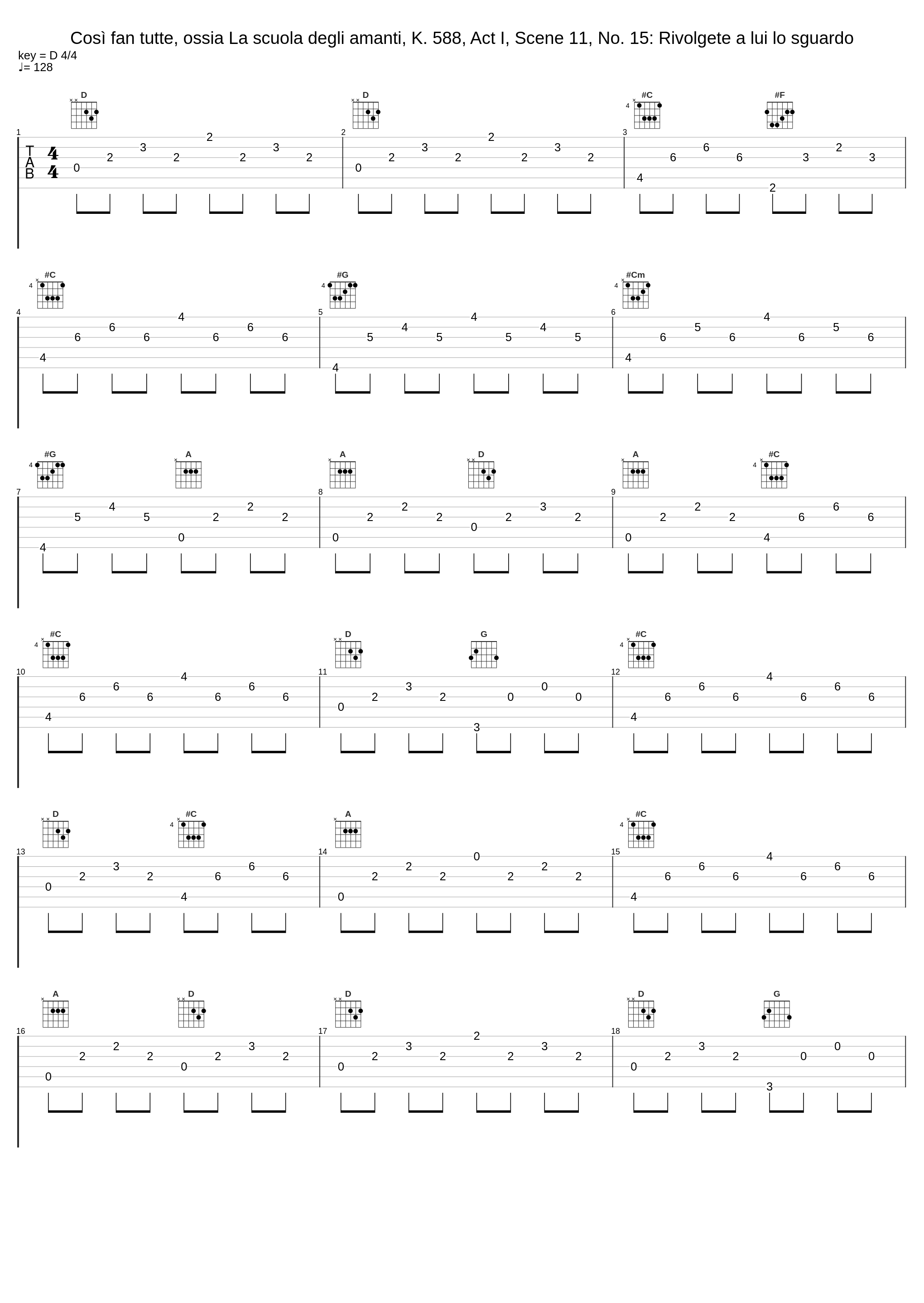 Così fan tutte, ossia La scuola degli amanti, K. 588, Act I, Scene 11, No. 15: Rivolgete a lui lo sguardo_Christian Gerhaher,Wolfgang Amadeus Mozart_1