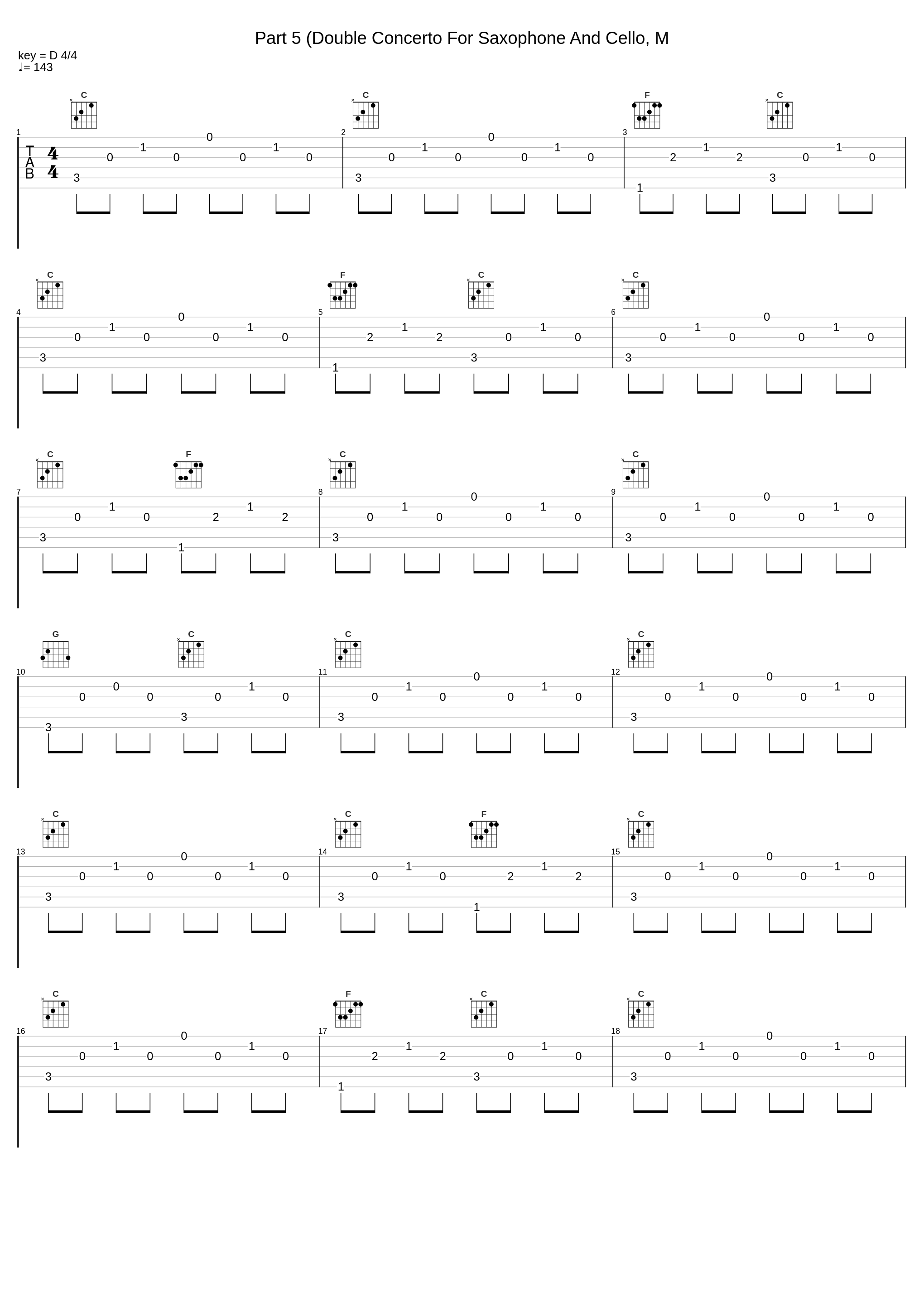 Part 5 (Double Concerto For Saxophone And Cello, M_Michael nyman_1