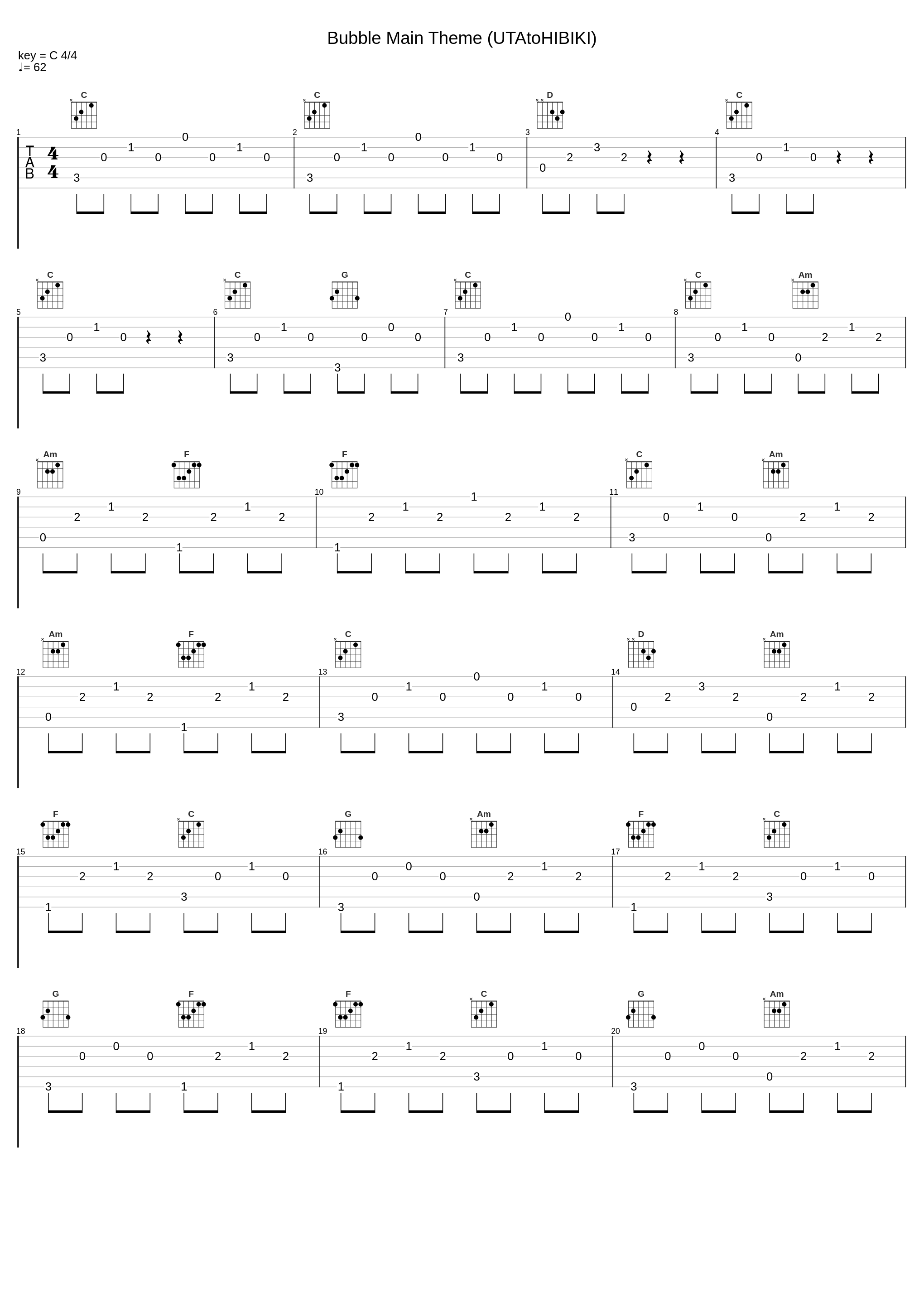 Bubble Main Theme (UTAtoHIBIKI)_Samuel Kim_1