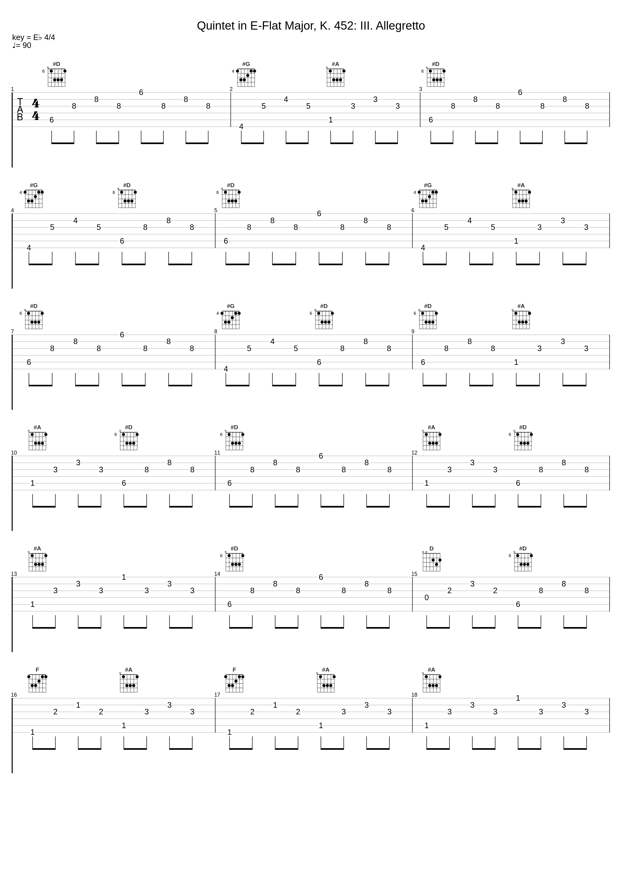 Quintet in E-Flat Major, K. 452: III. Allegretto_Aurèle Marthan,Rafael Angster,Guillaume Begni,Philibert Perrine,Amaury Viduvier,Wolfgang Amadeus Mozart_1