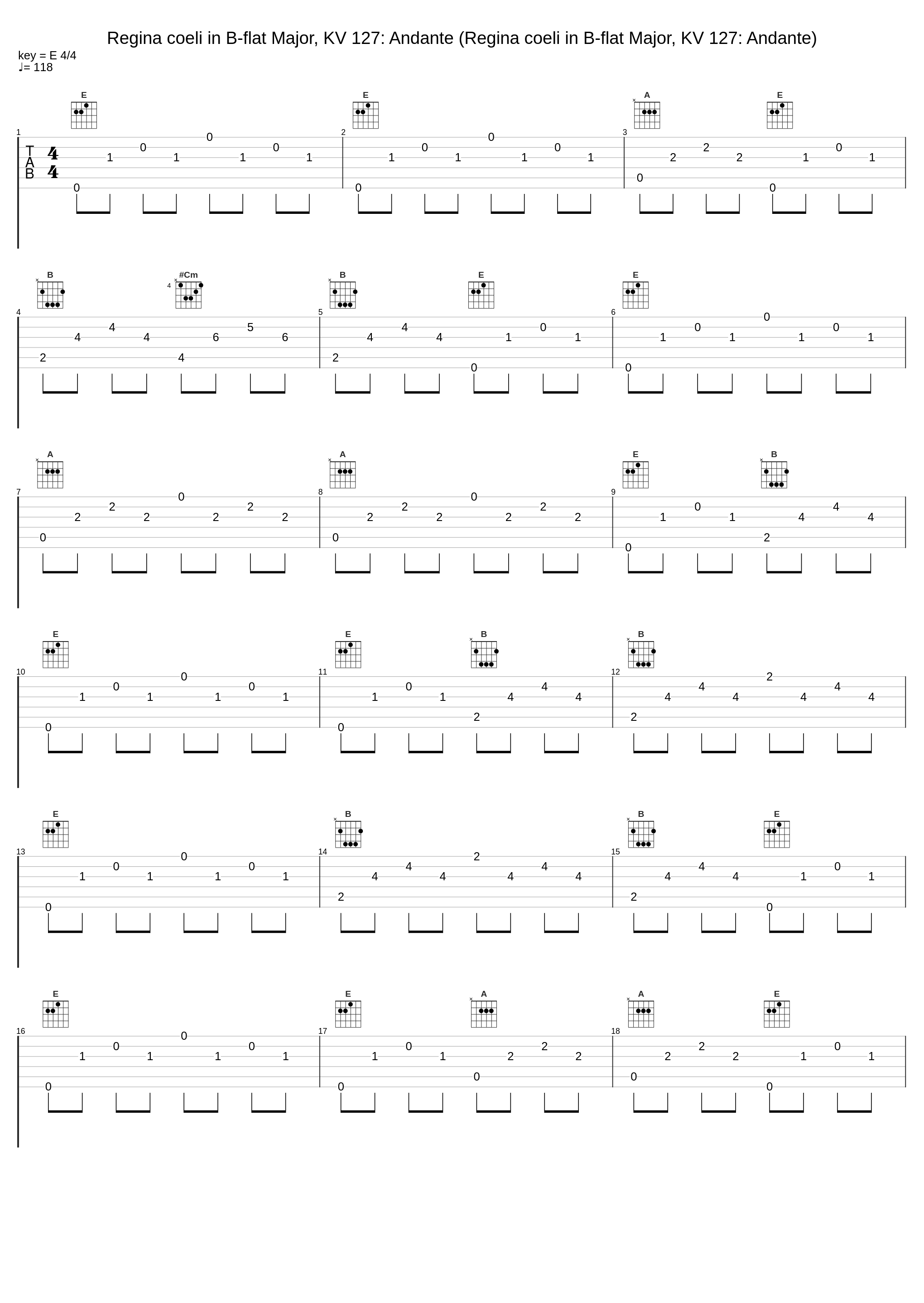 Regina coeli in B-flat Major, KV 127: Andante (Regina coeli in B-flat Major, KV 127: Andante)_Giovanni Acciai,Wolfgang Amadeus Mozart,Collegium Vocale,Nova Ars Cantandi_1