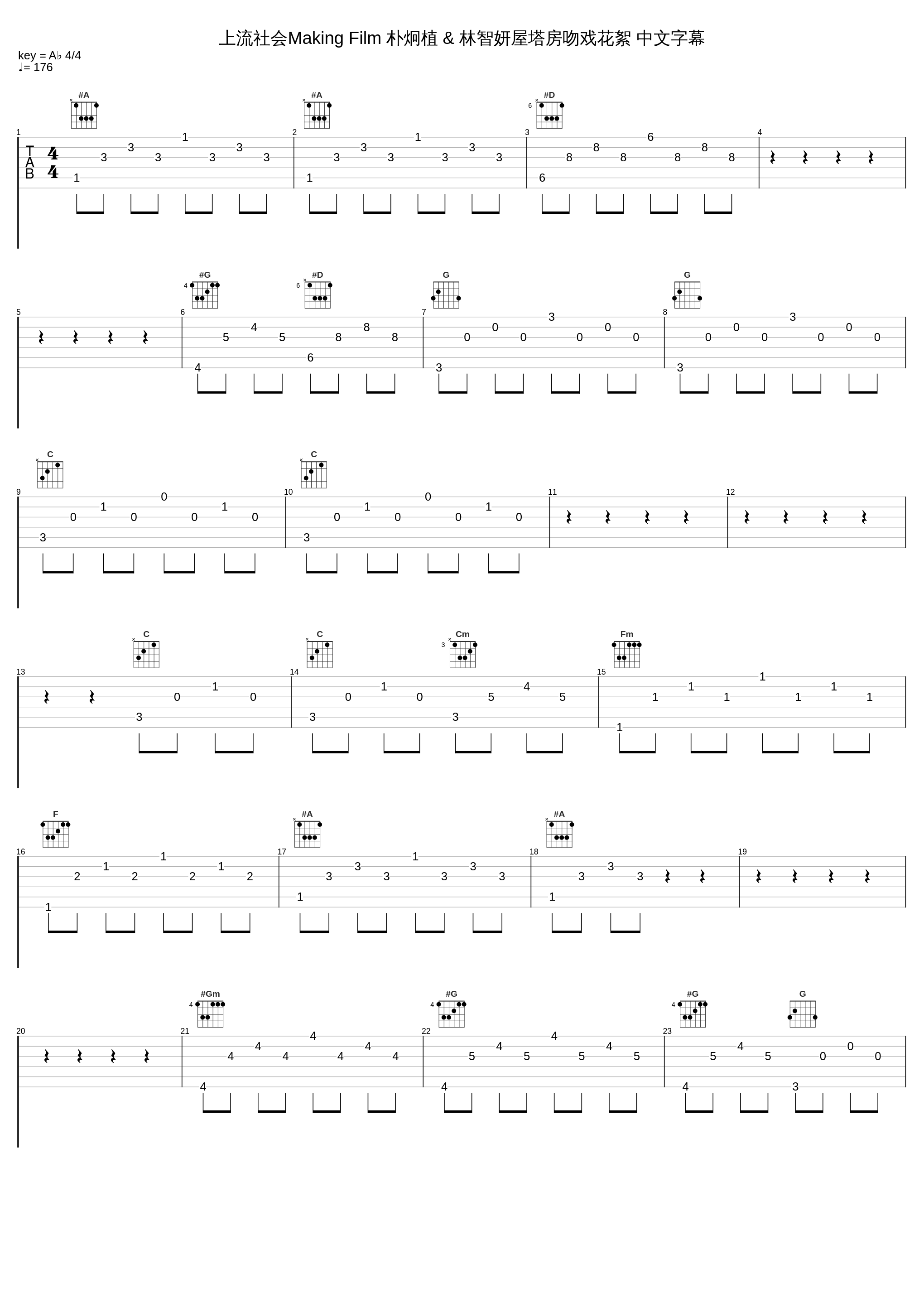 上流社会Making Film 朴炯植 & 林智妍屋塔房吻戏花絮 中文字幕_朴炯植_1