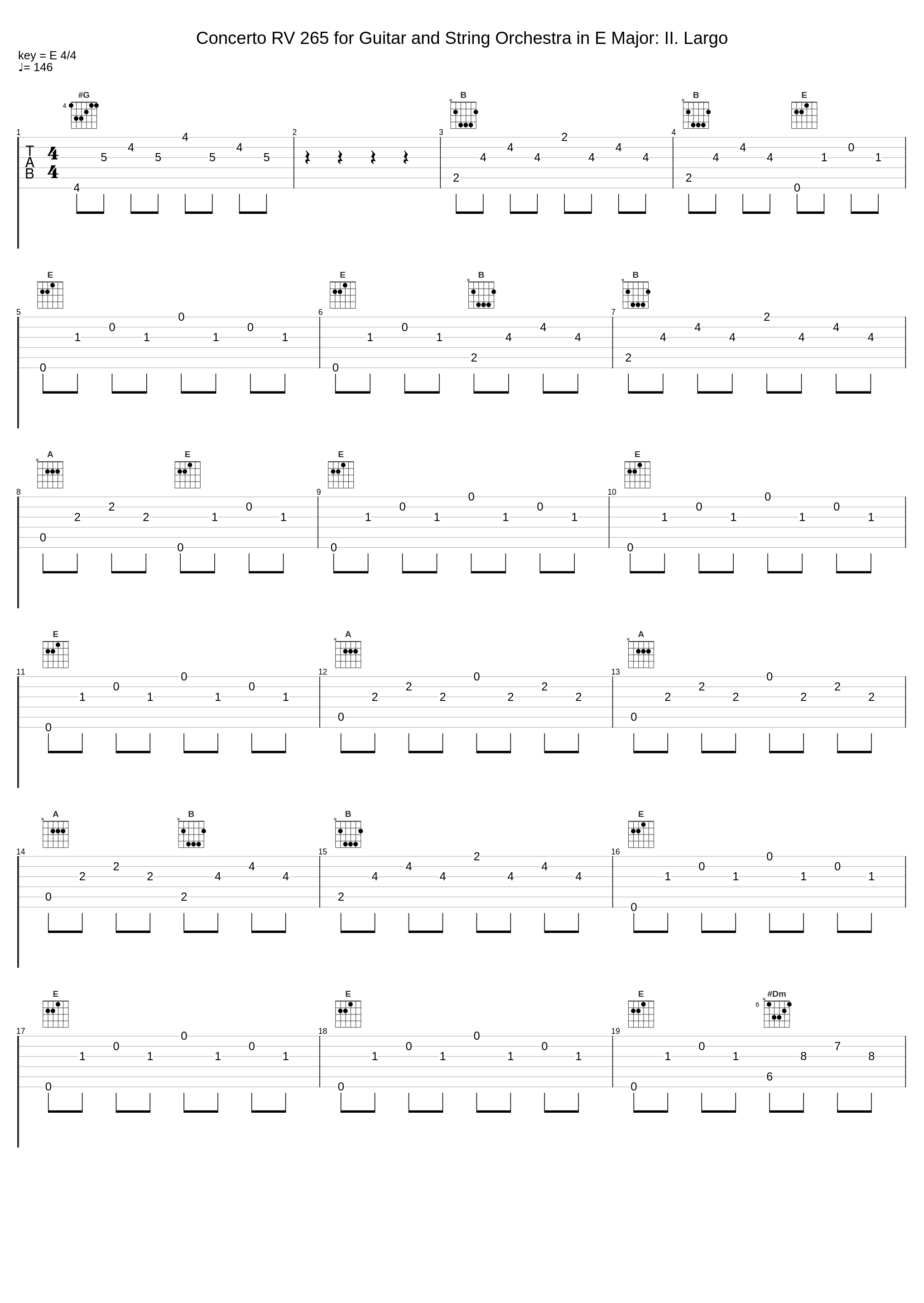Concerto RV 265 for Guitar and String Orchestra in E Major: II. Largo_Angel Romero,Antonio Vivaldi_1