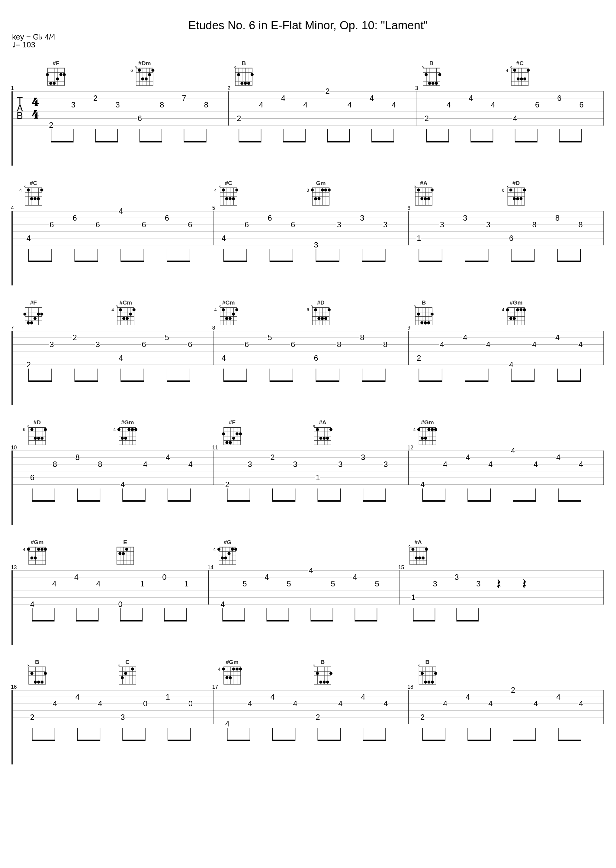 Etudes No. 6 in E-Flat Minor, Op. 10: "Lament"_Vladimir Ashkenazy,Frédéric Chopin_1