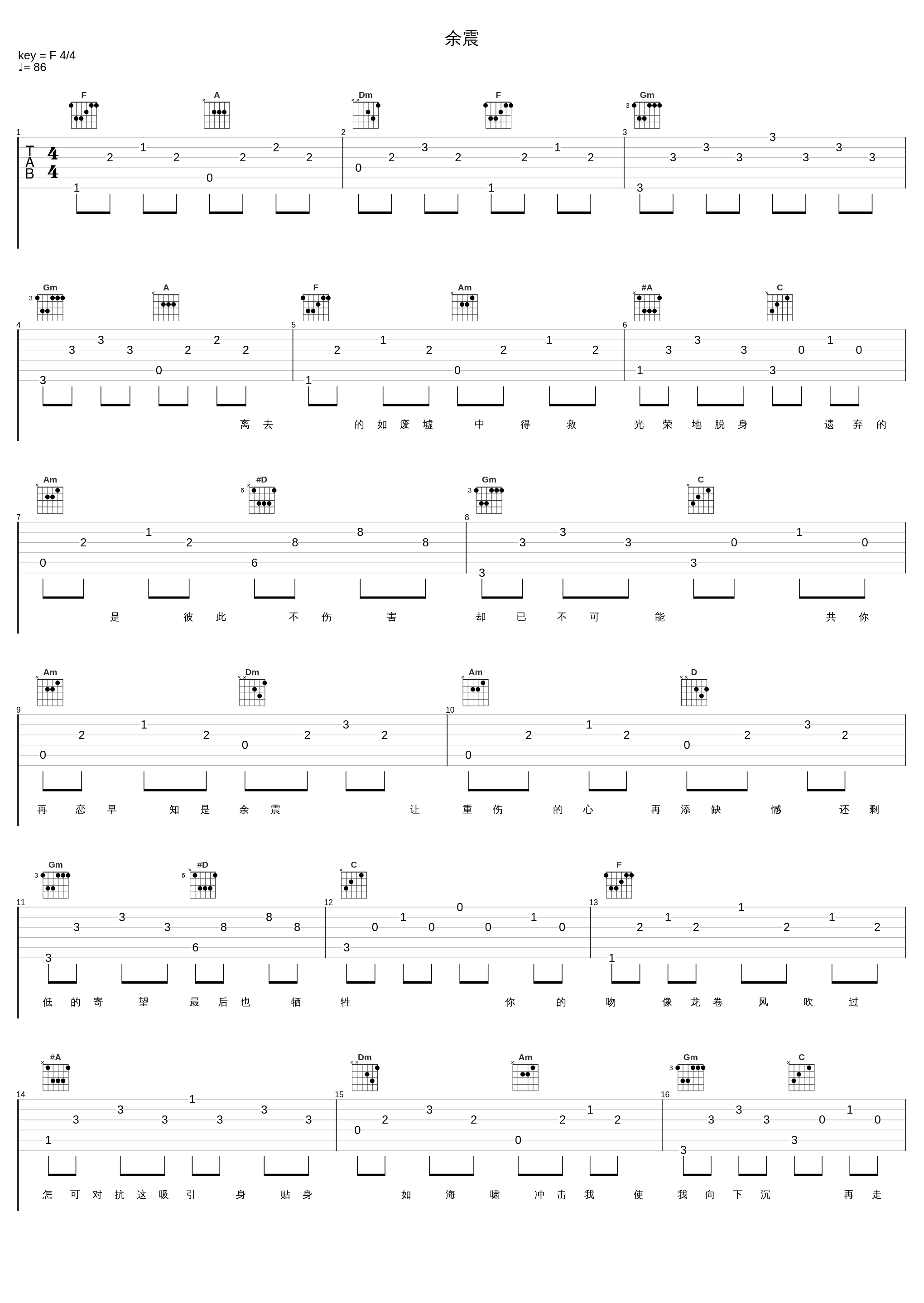 余震_张敬轩,关楚耀_1