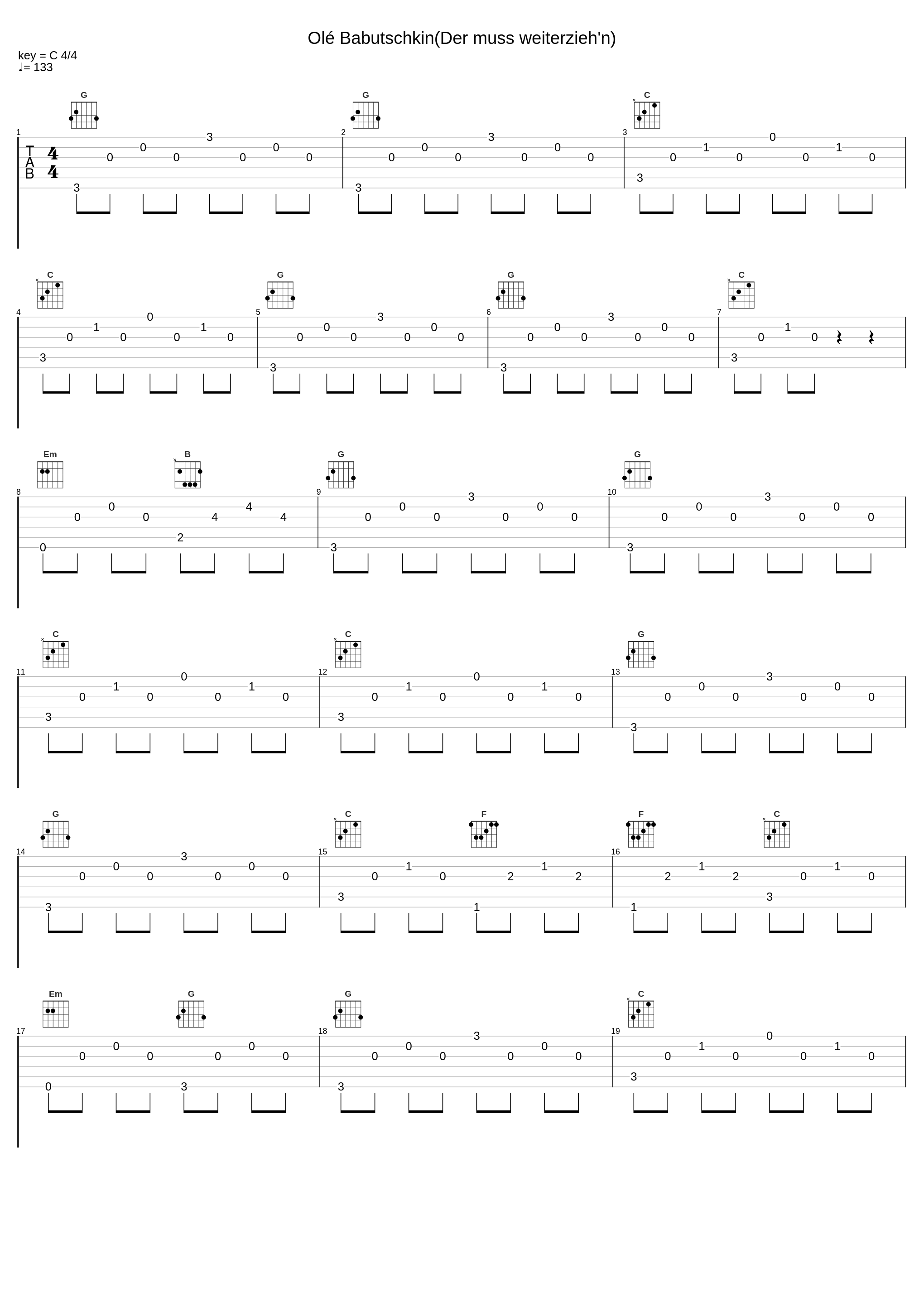 Olé Babutschkin(Der muss weiterzieh'n)_Peter Alexander_1