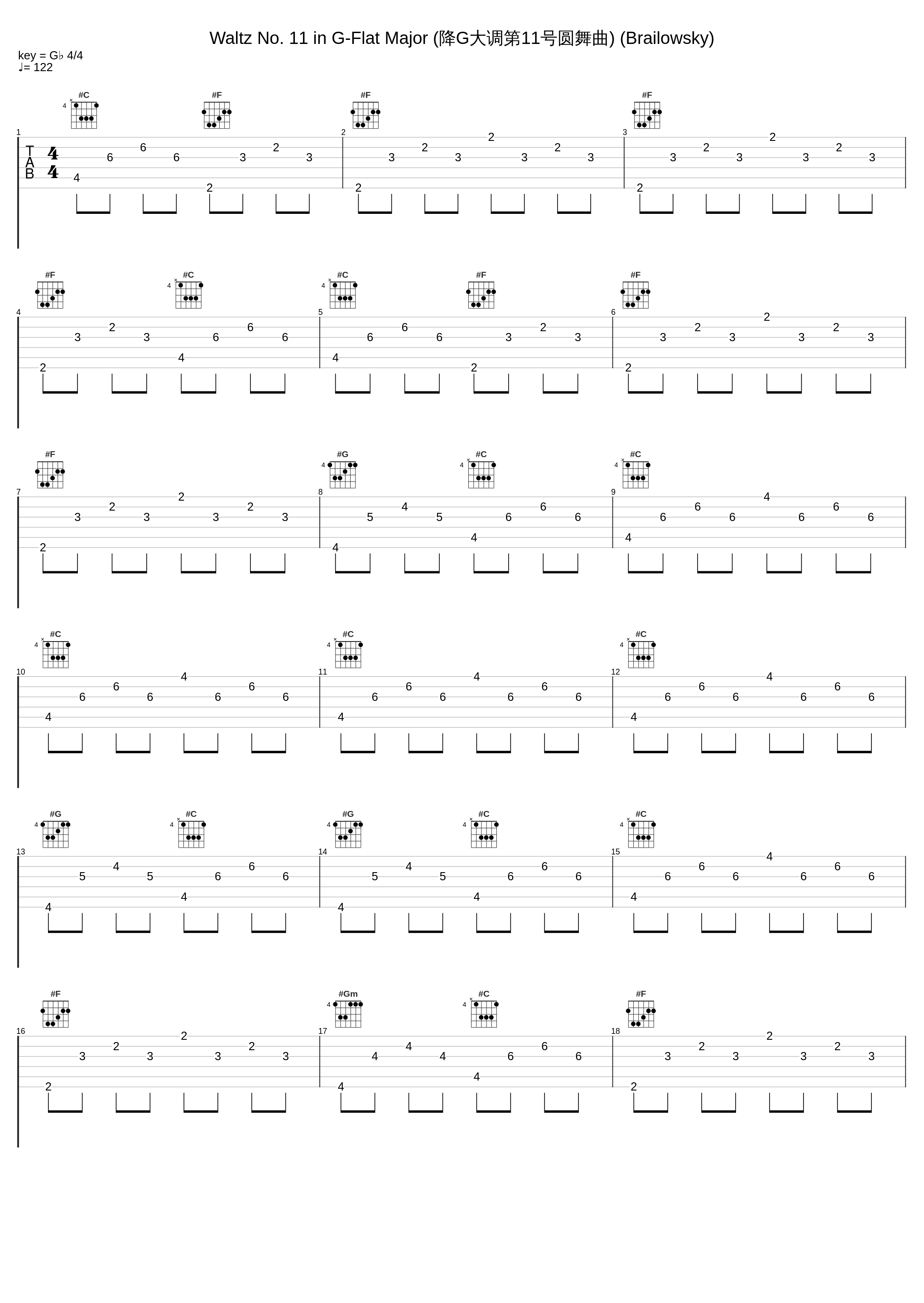Waltz No. 11 in G-Flat Major (降G大调第11号圆舞曲) (Brailowsky)_Alexander Brailowsky_1