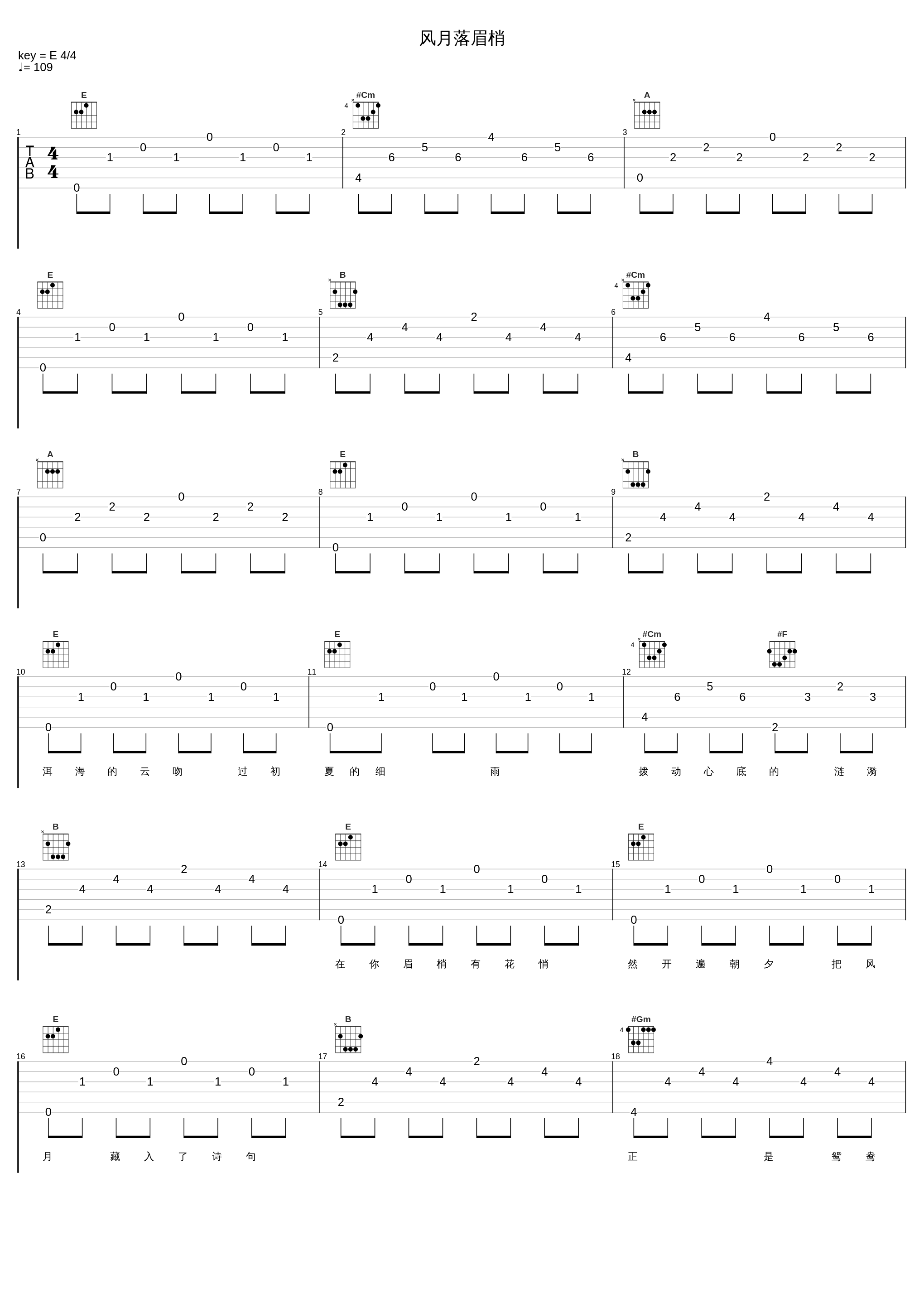 风月落眉梢_国风集,Assen捷_1