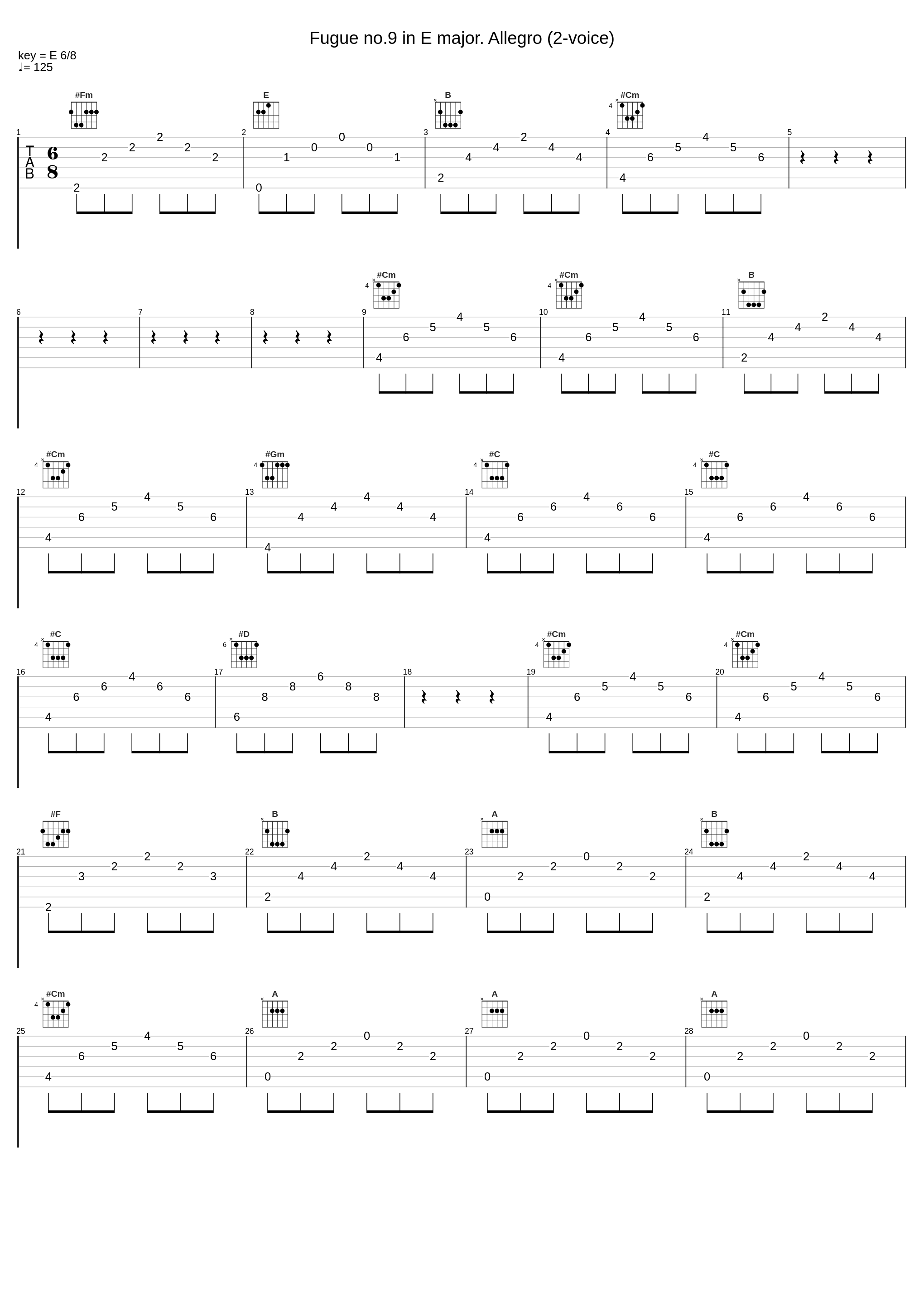 Fugue no.9 in E major. Allegro (2-voice)_Alexander Melnikov_1