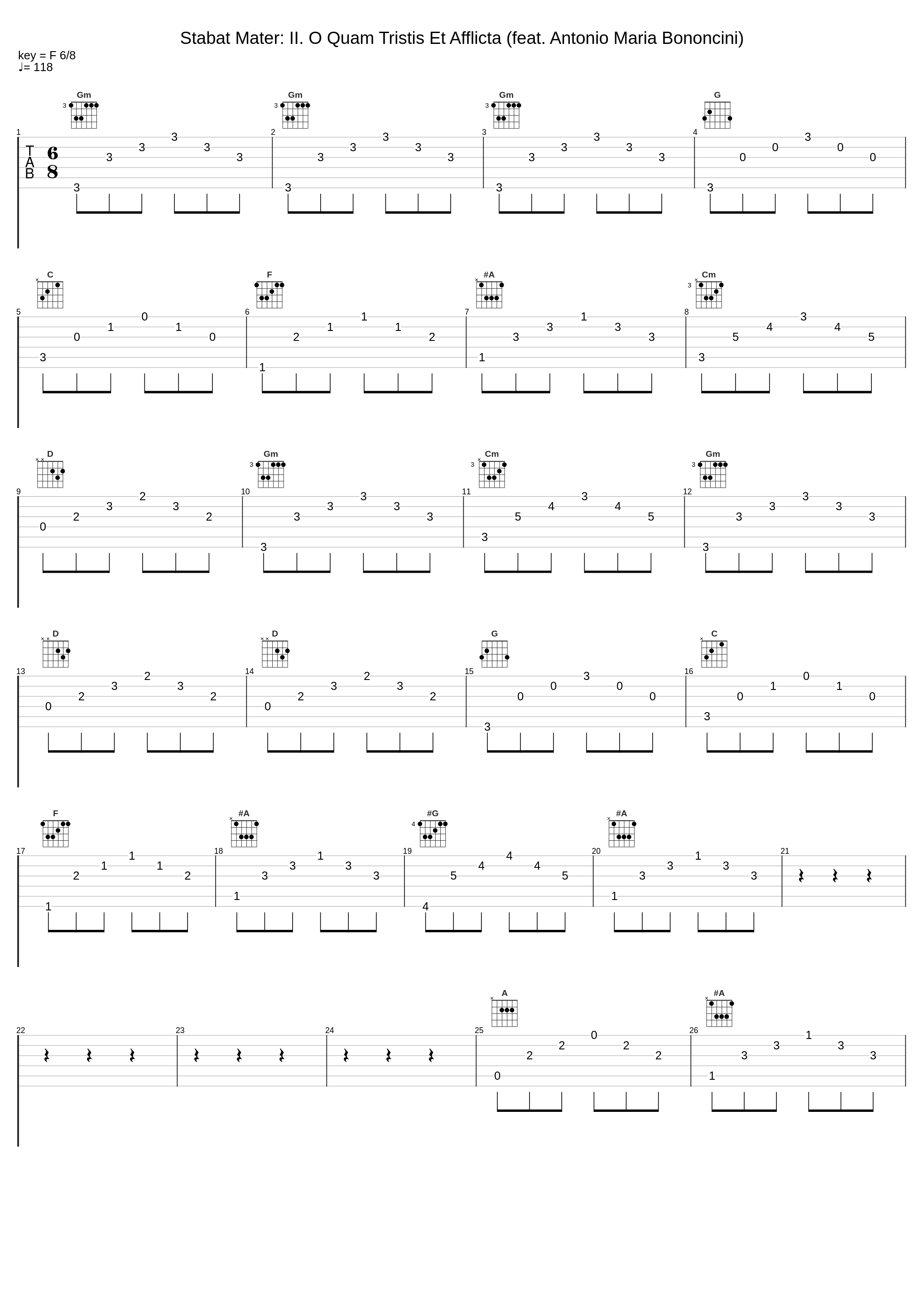 Stabat Mater: II. O Quam Tristis Et Afflicta (feat. Antonio Maria Bononcini)_Studentenkoor Gica,Antonio Maria Bononcini_1