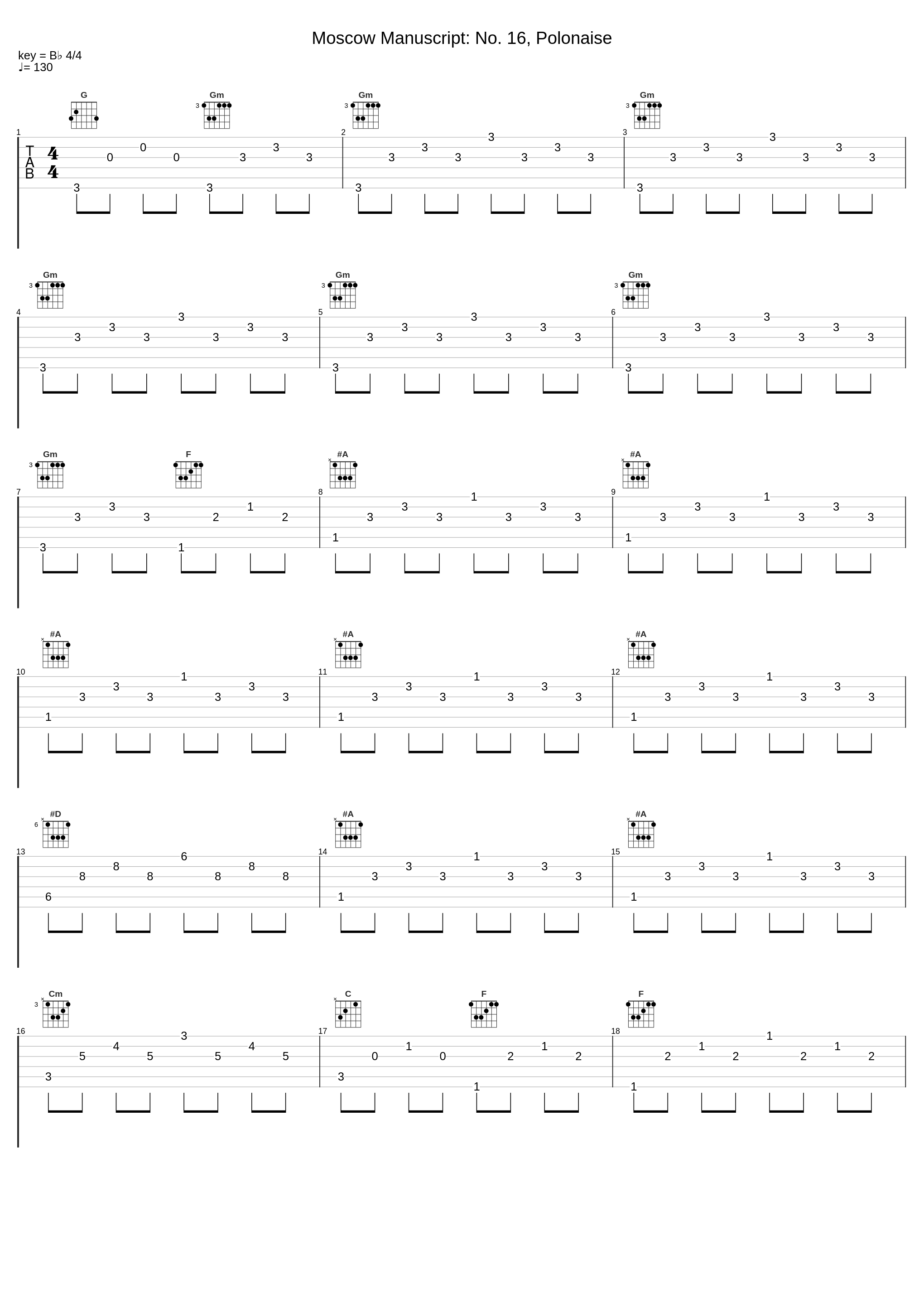 Moscow Manuscript: No. 16, Polonaise_Alexander Suetin_1