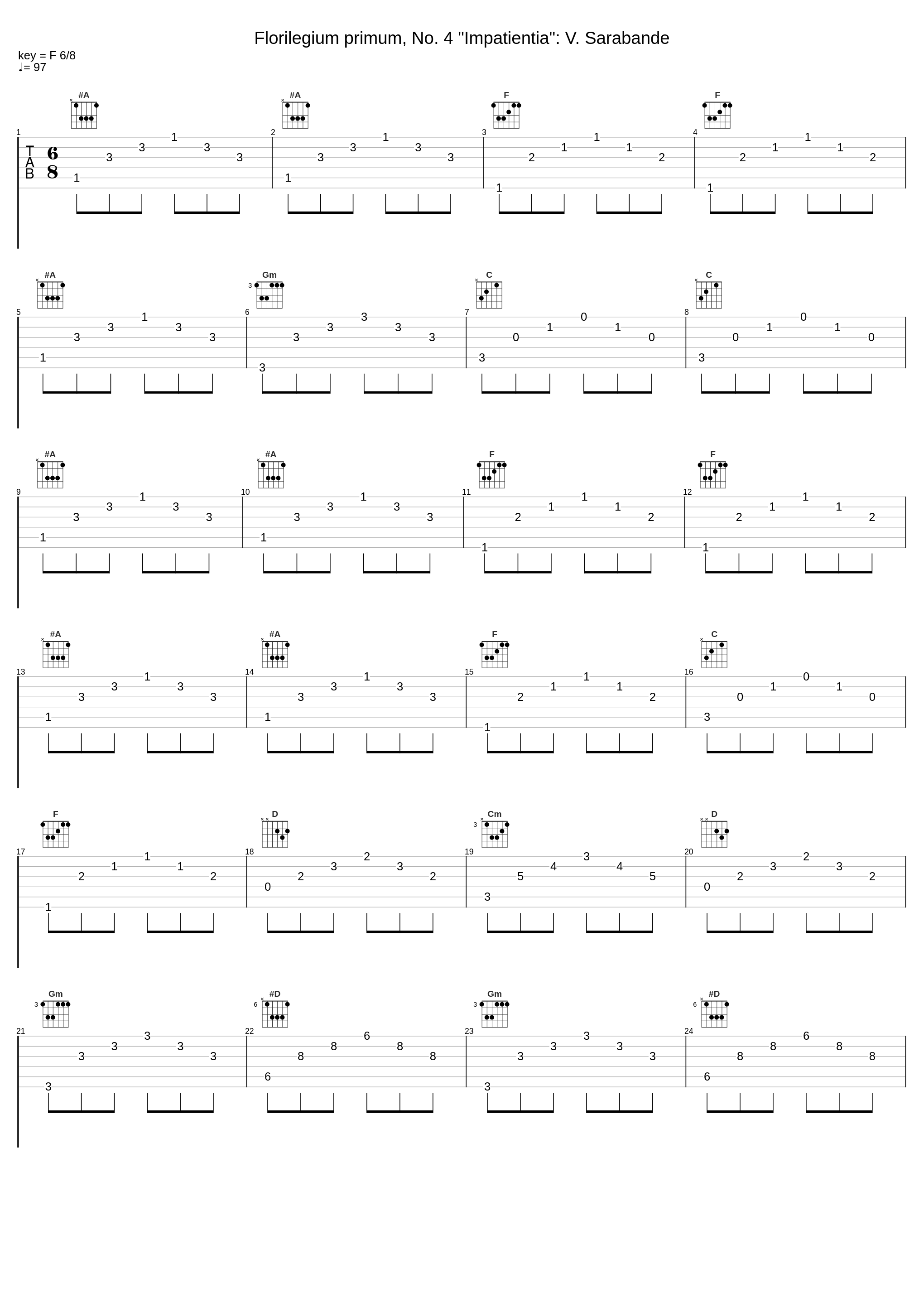 Florilegium primum, No. 4 "Impatientia": V. Sarabande_Salieri Chamber Orchestra,Tamás Pál_1