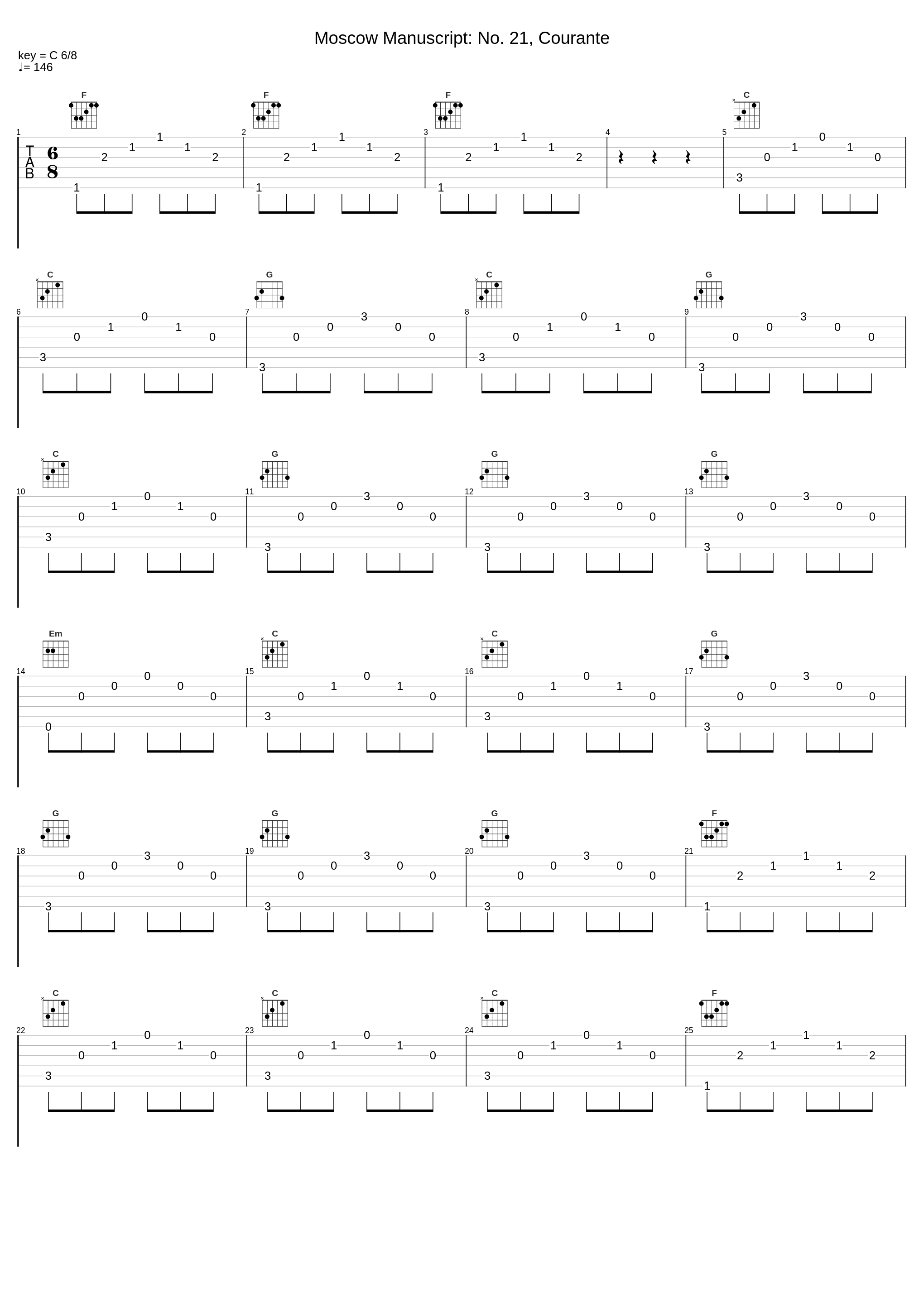 Moscow Manuscript: No. 21, Courante_Alexander Suetin_1