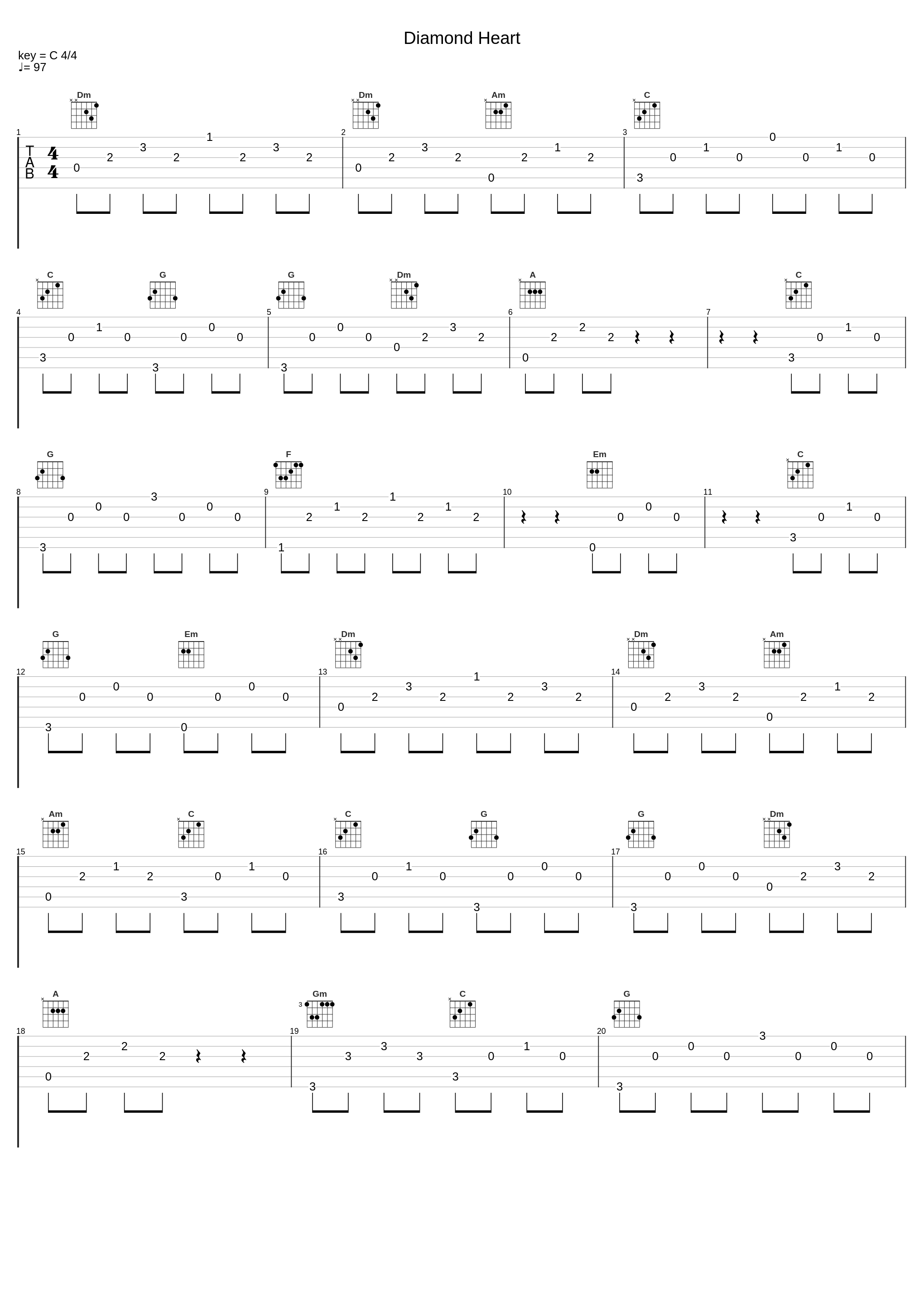 Diamond Heart_Tabata Music_1