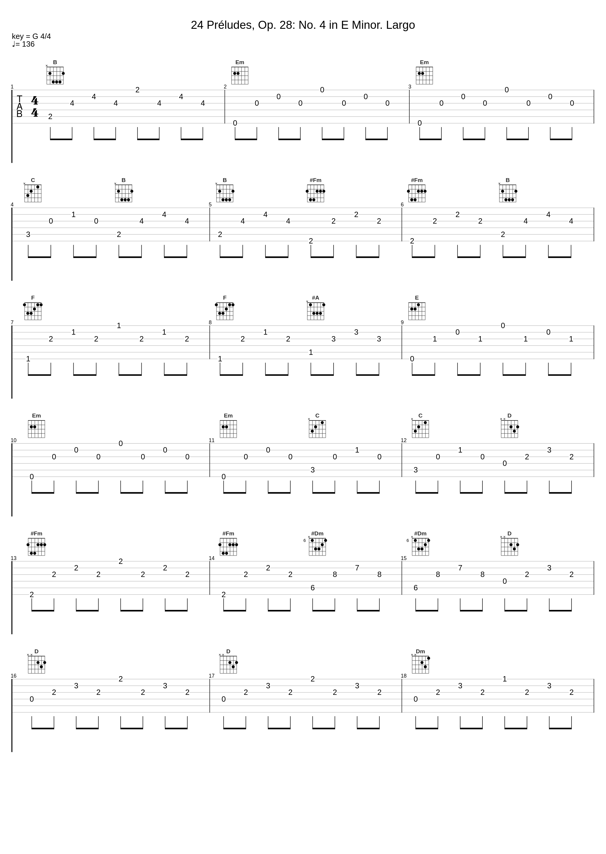 24 Préludes, Op. 28: No. 4 in E Minor. Largo_Alexander Brailowsky_1