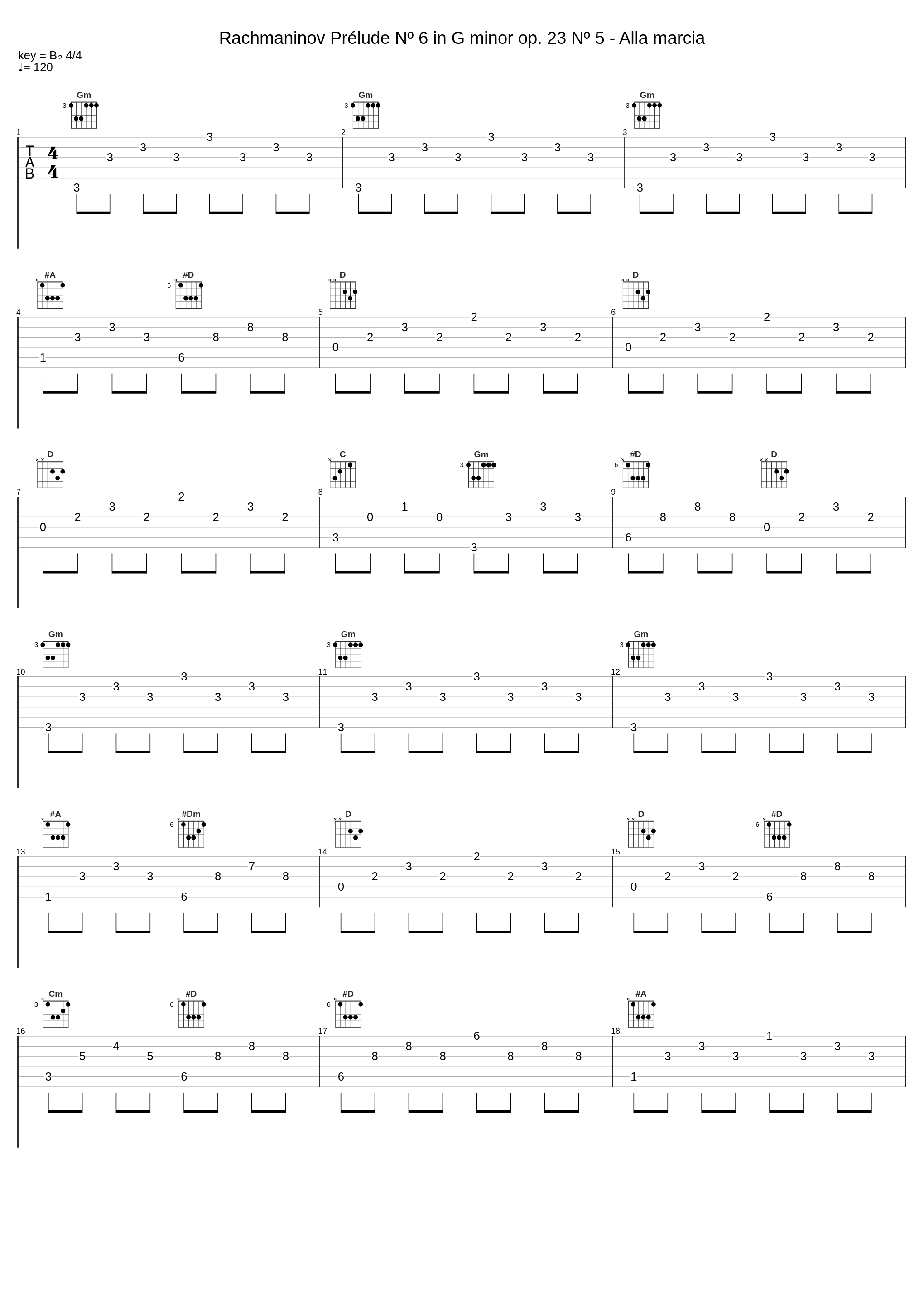 Rachmaninov Prélude Nº 6 in G minor op. 23 Nº 5 - Alla marcia_Sergei Rachmaninoff,Alexander Scriabin_1