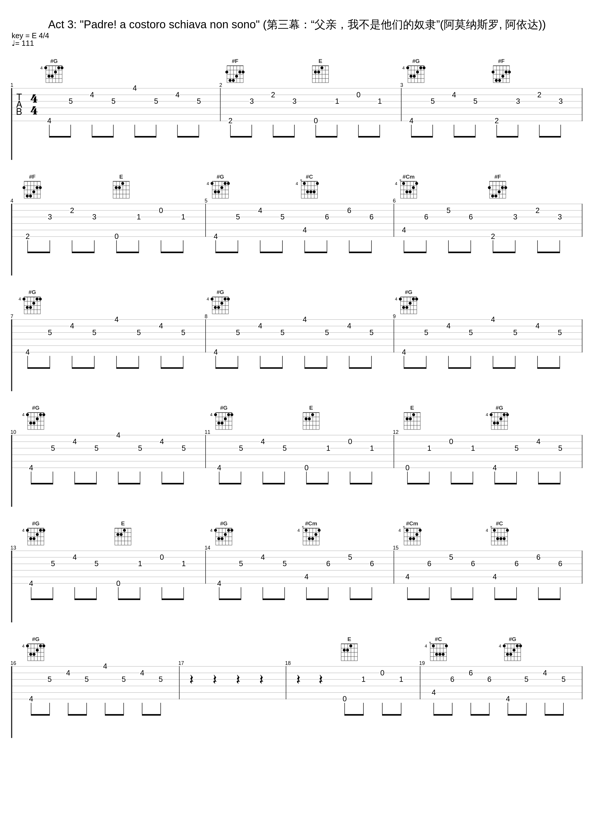 Act 3: "Padre! a costoro  schiava non sono"  (第三幕：“父亲，我不是他们的奴隶”(阿莫纳斯罗, 阿依达))_Antonio Pappano_1