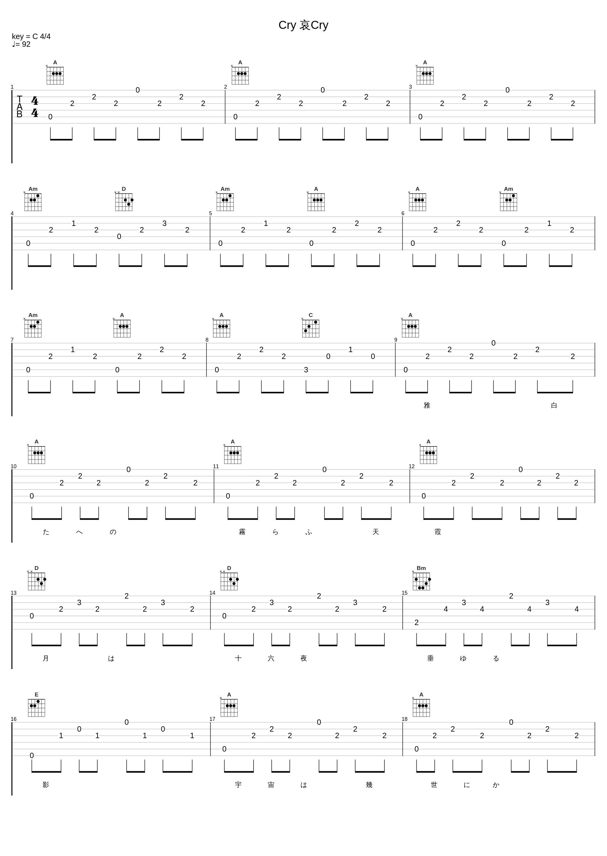 Cry 哀Cry_南方之星_1