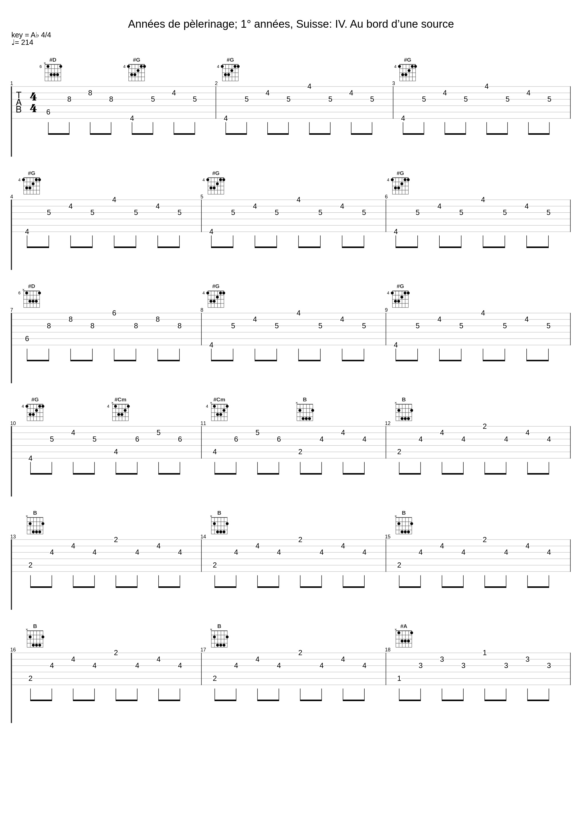 Années de pèlerinage; 1° années, Suisse: IV. Au bord d’une source_Andreas Haefliger,Franz Liszt_1