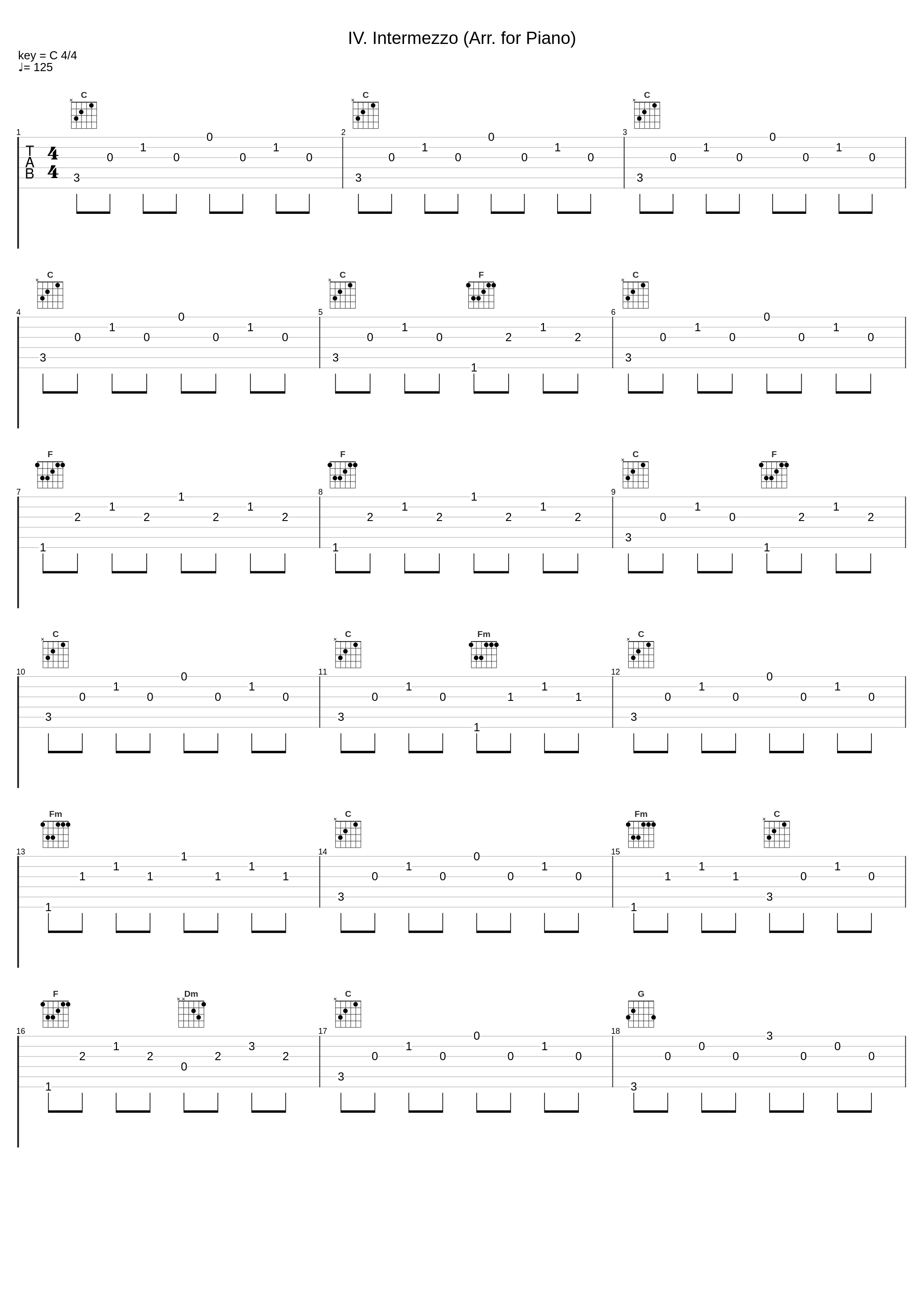 IV. Intermezzo (Arr. for Piano)_Alexander Ullman_1