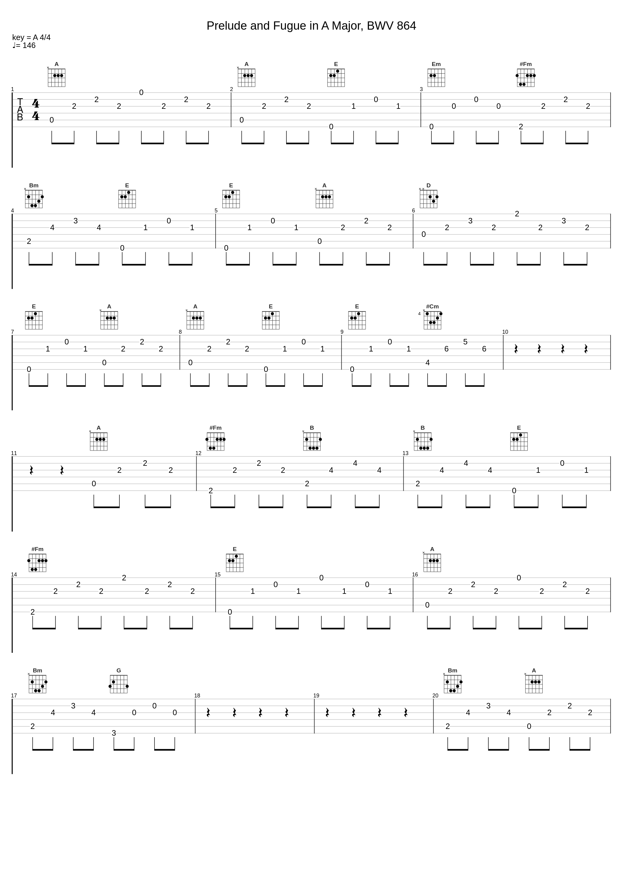 Prelude and Fugue in A Major, BWV 864_Alina Seidel_1