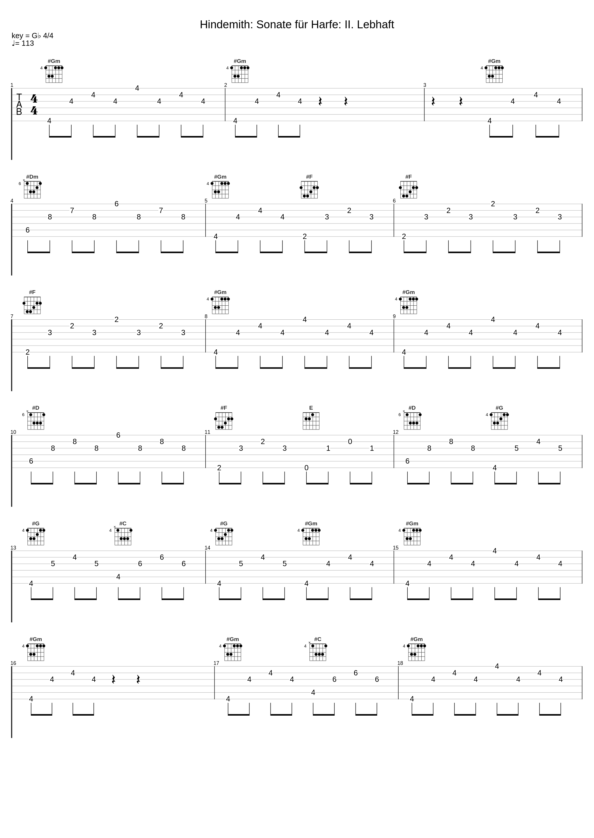 Hindemith: Sonate für Harfe: II. Lebhaft_Jennifer Swartz_1