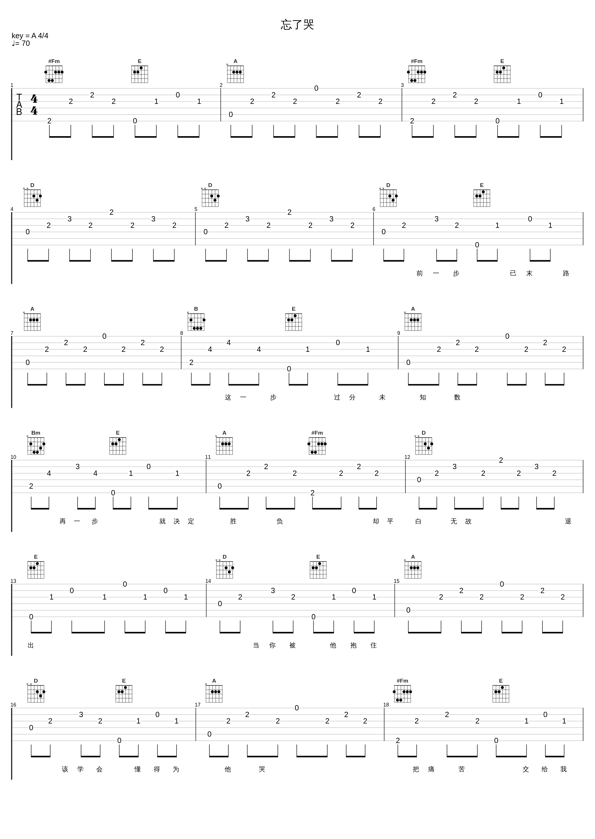 忘了哭_张学友_1