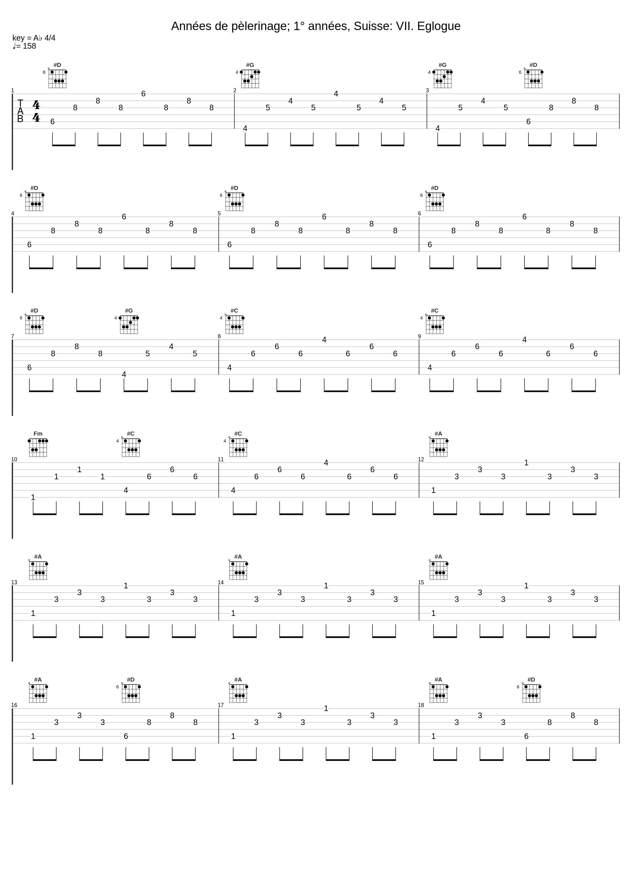 Années de pèlerinage; 1° années, Suisse: VII. Eglogue_Andreas Haefliger,Franz Liszt_1