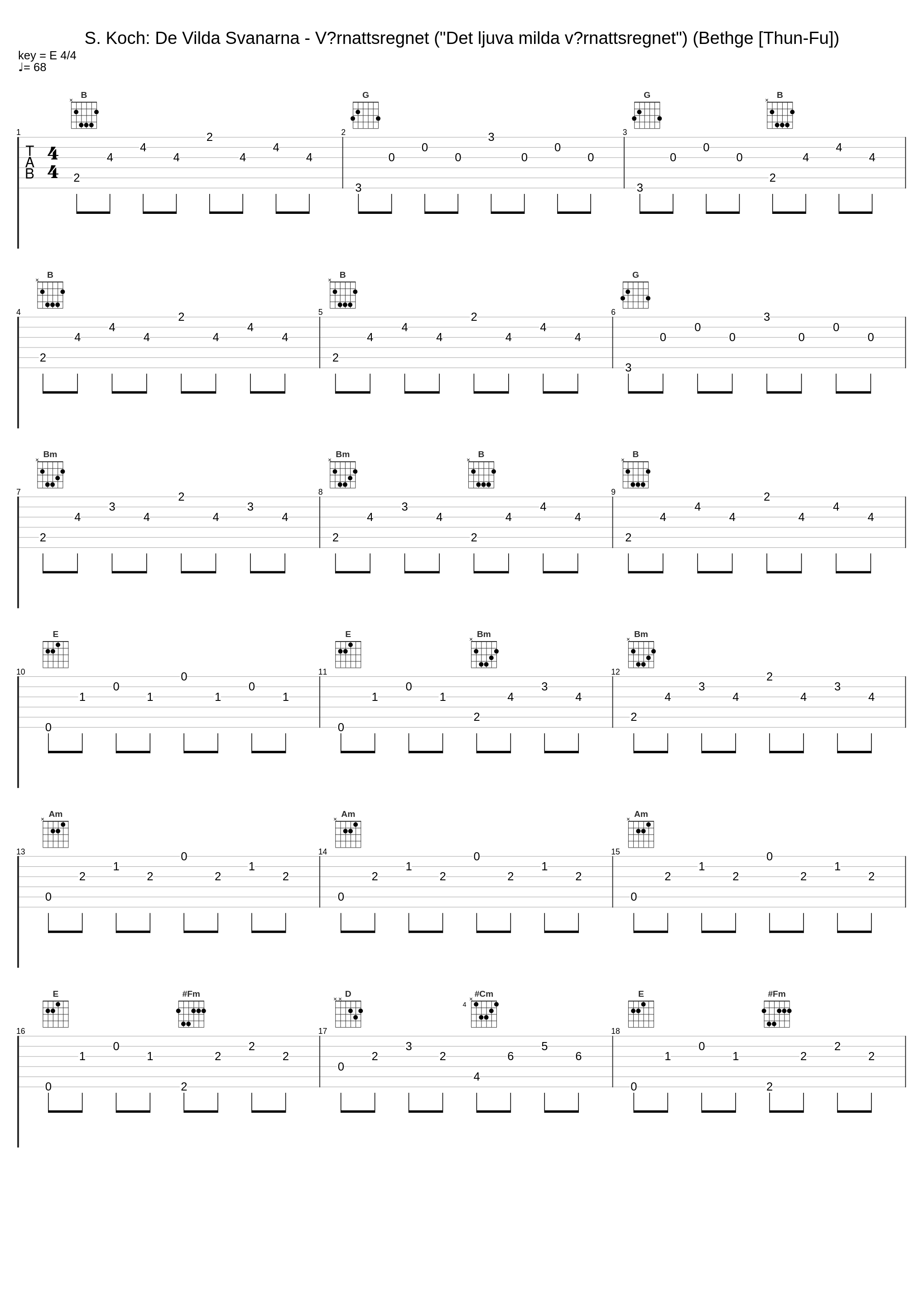 S. Koch: De Vilda Svanarna - Vårnattsregnet ("Det ljuva milda vårnattsregnet") (Bethge [Thun-Fu])_Anne Sofie von Otter,Bengt Forsberg_1