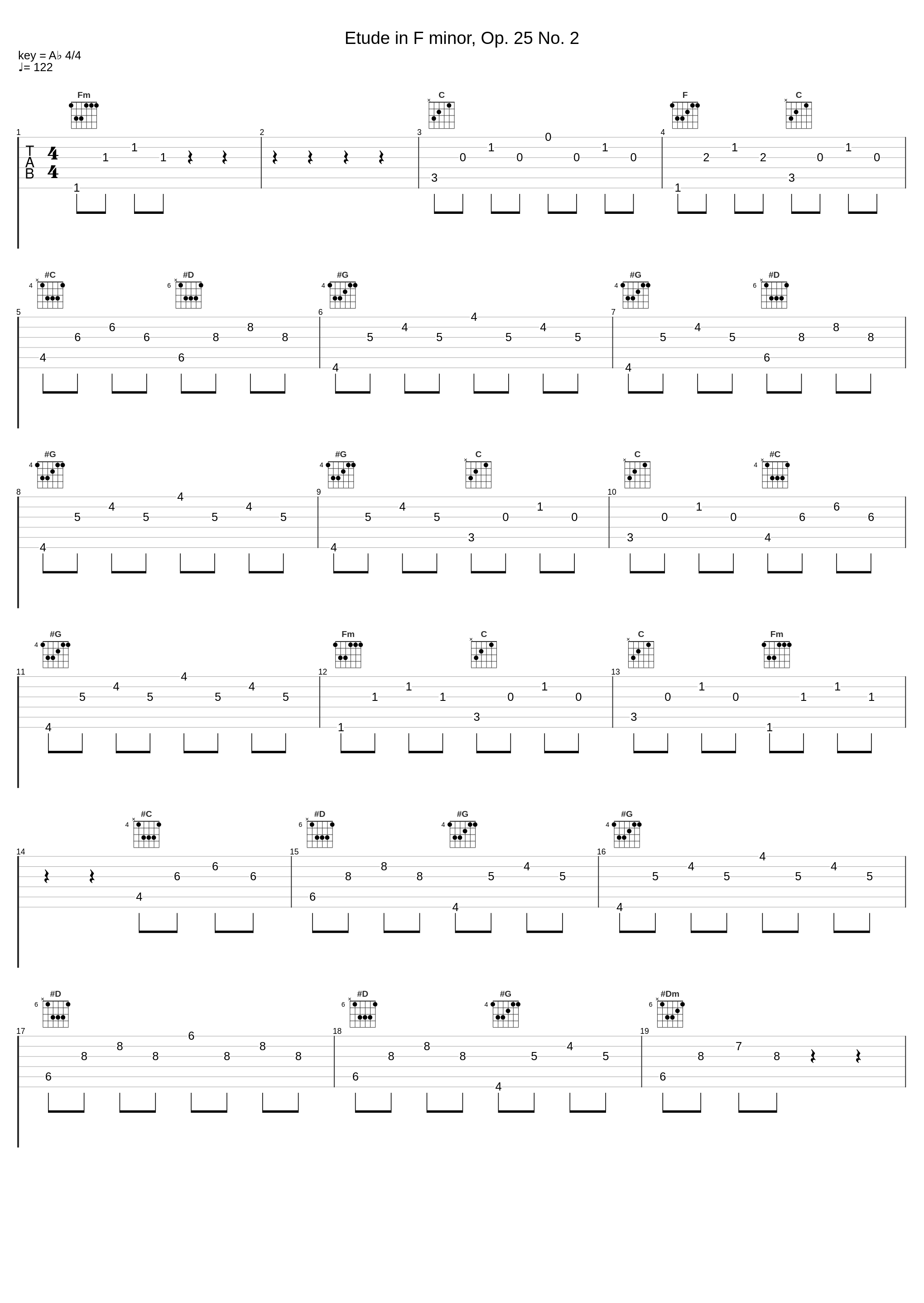 Etude in F minor, Op. 25 No. 2_Frédéric Chopin,Alfred Cortot_1